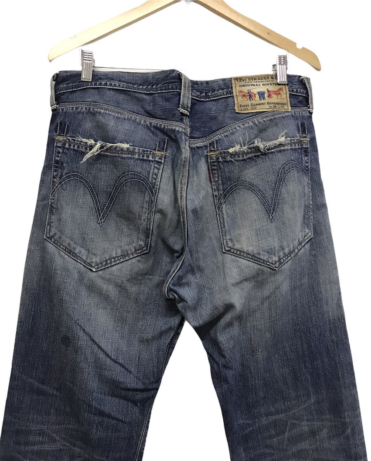Levi's Vintage Clothing Vintage Levis Distressed Denim Jeans Size US 34 / EU 50 - 6 Thumbnail