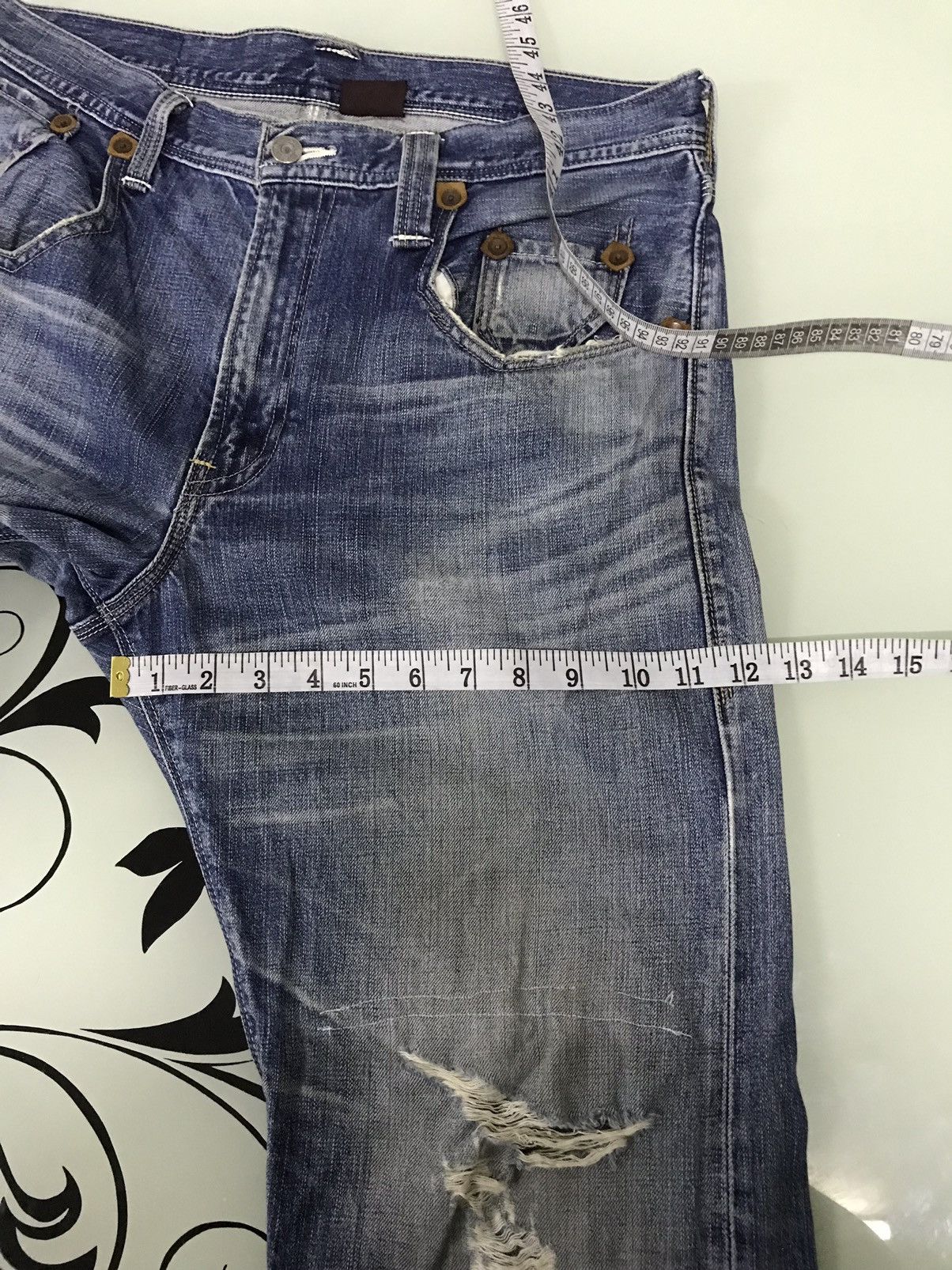 Levi's Vintage Clothing Vintage Levis Distressed Denim Jeans Size US 34 / EU 50 - 21 Thumbnail
