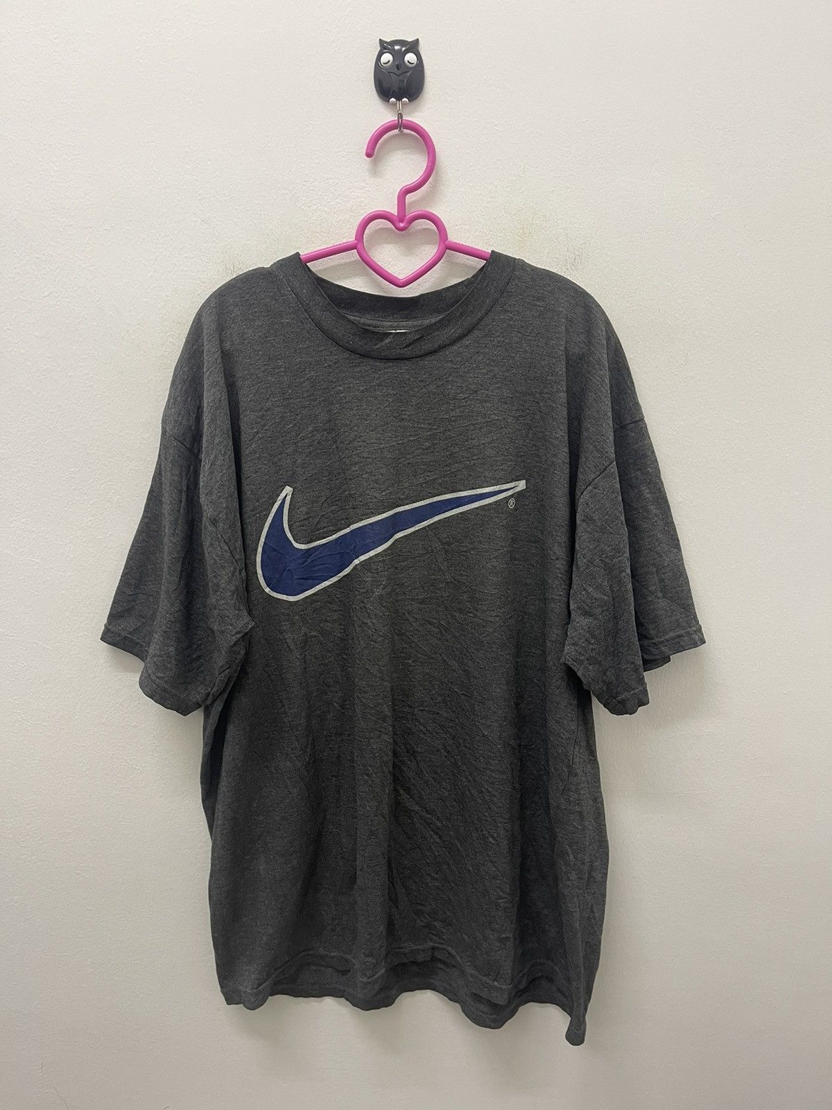 Nike Rare Vintage NIKE Swoosh Big Logo Size US L / EU 52-54 / 3 - 1 Thumbnail