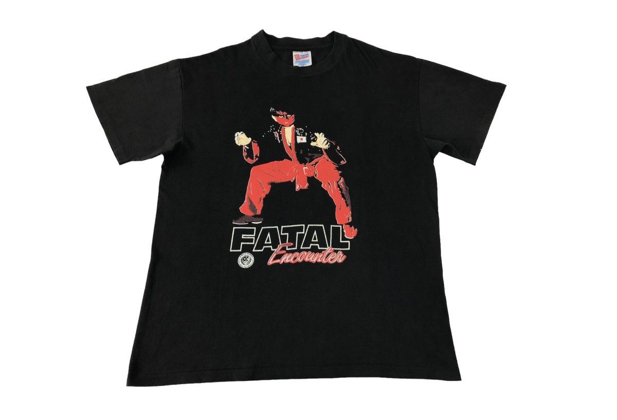 Hanes Vintage 90s Fatal Encounter WWF Japan Pro Wrestling Tee Size US L / EU 52-54 / 3 - 1 Thumbnail