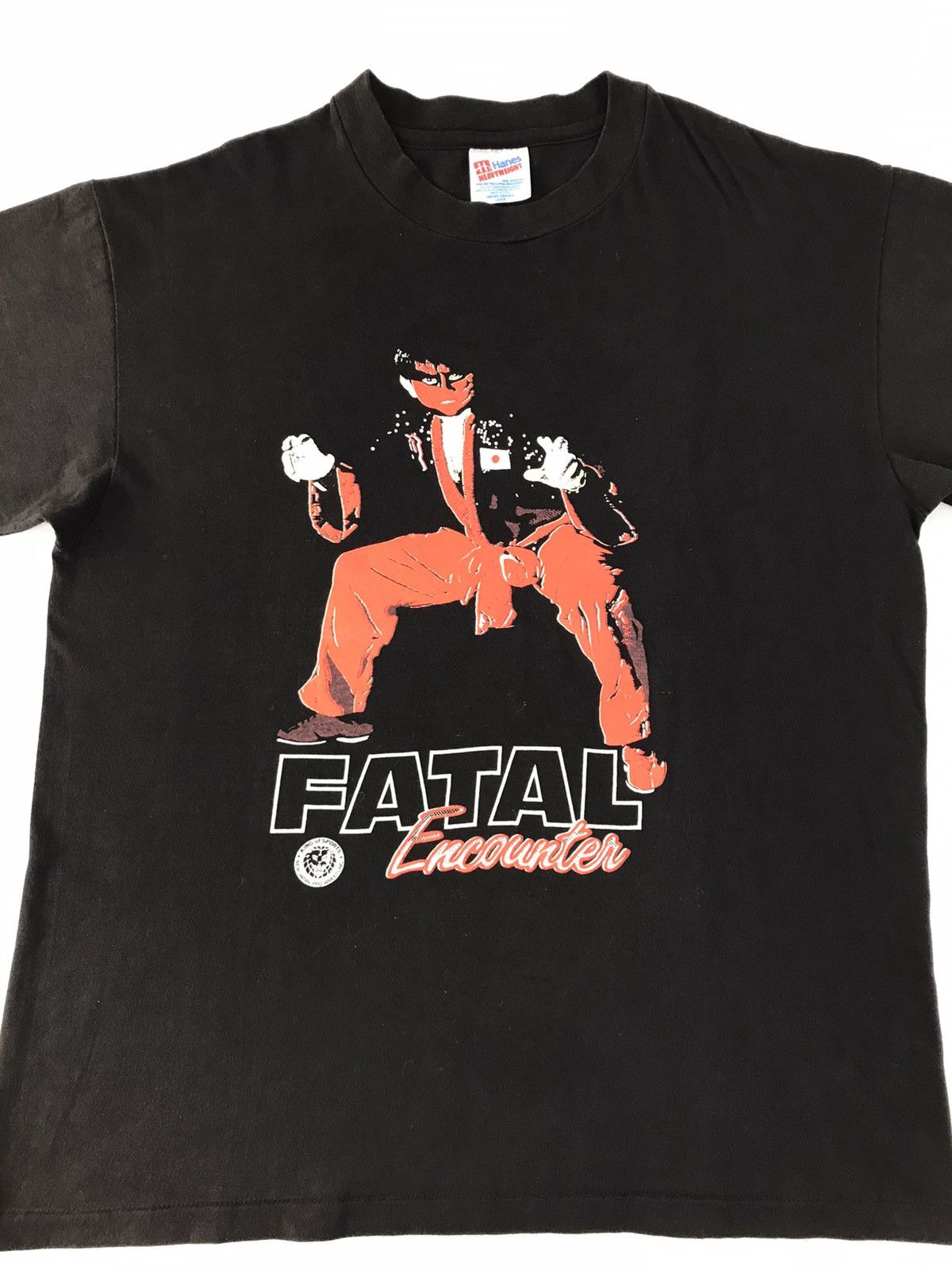 Hanes Vintage 90s Fatal Encounter WWF Japan Pro Wrestling Tee Size US L / EU 52-54 / 3 - 3 Thumbnail