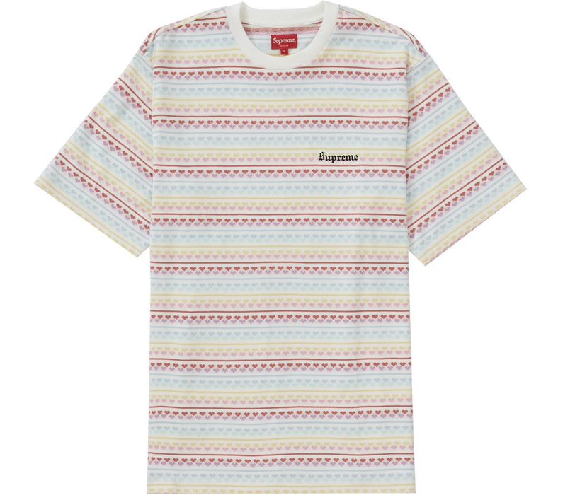 Supreme Supreme Hearts Jacquard SS22 Top T-shirt | Grailed