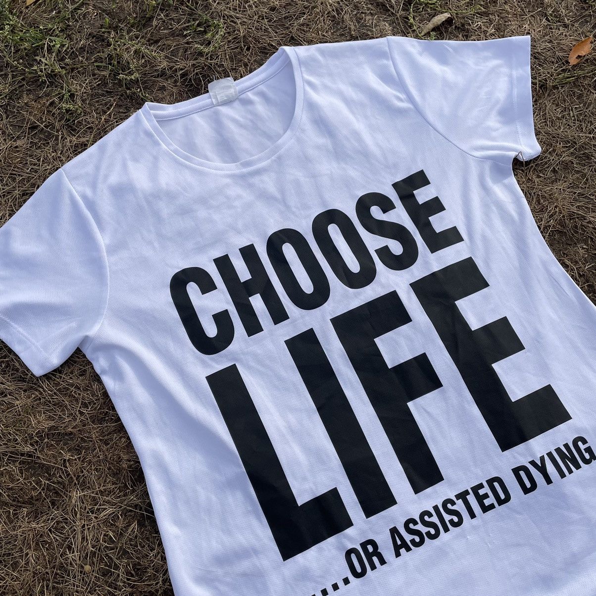 Vintage Vintage Y2K Choose Life Graphic Tee Sun Faded Humor Streetwe Size US M / EU 48-50 / 2 - 1 Thumbnail