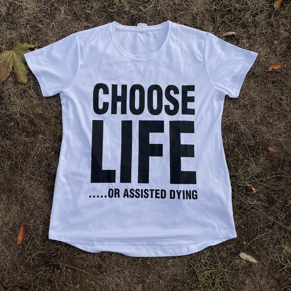 Vintage Vintage Y2K Choose Life Graphic Tee Sun Faded Humor Streetwe Size US M / EU 48-50 / 2 - 2 Thumbnail