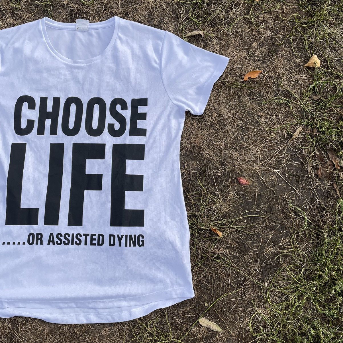 Vintage Vintage Y2K Choose Life Graphic Tee Sun Faded Humor Streetwe Size US M / EU 48-50 / 2 - 3 Thumbnail