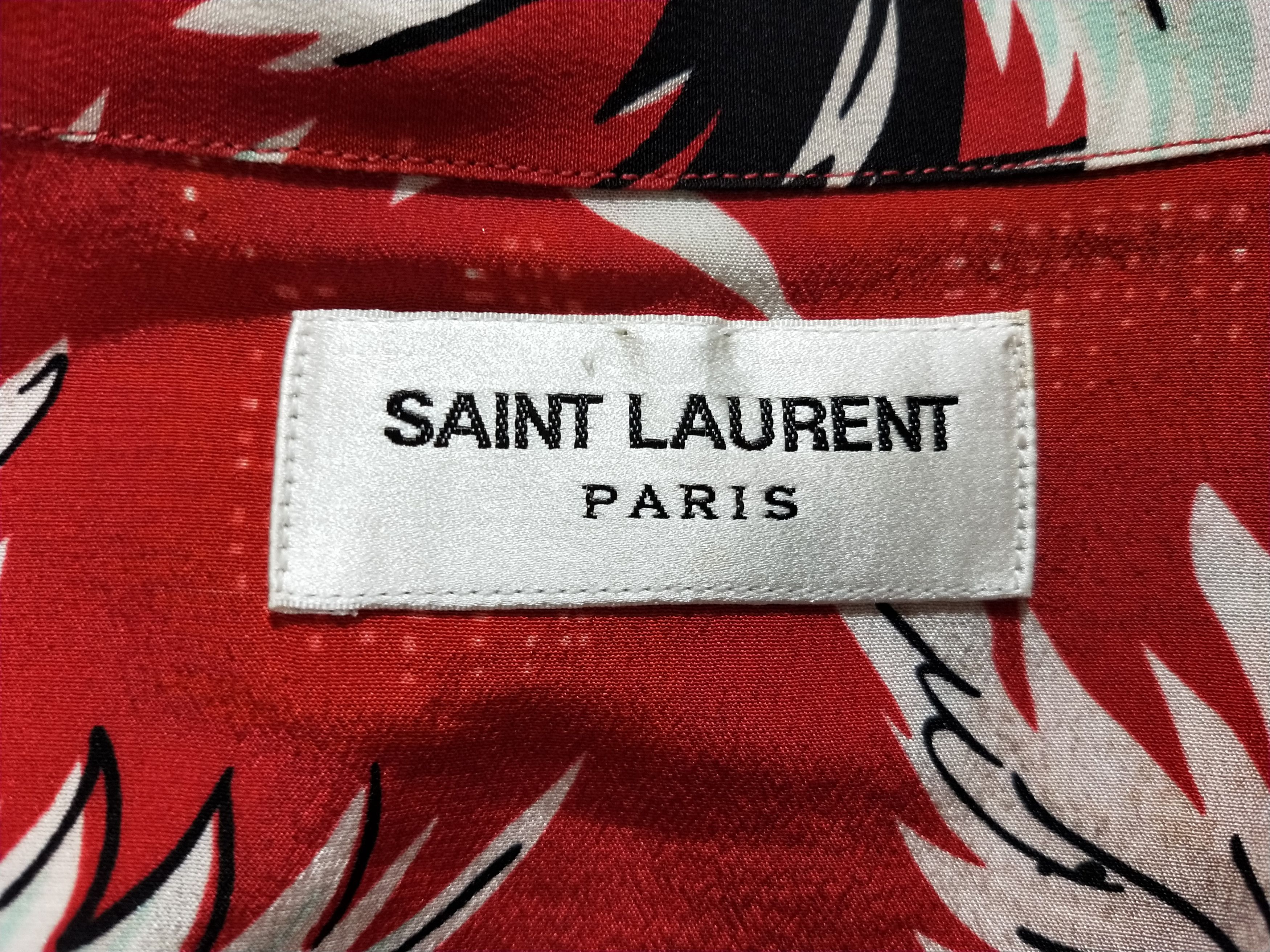 Saint Laurent Paris Silk Hawaiian Shirt Size US M / EU 48-50 / 2 - 4 Thumbnail