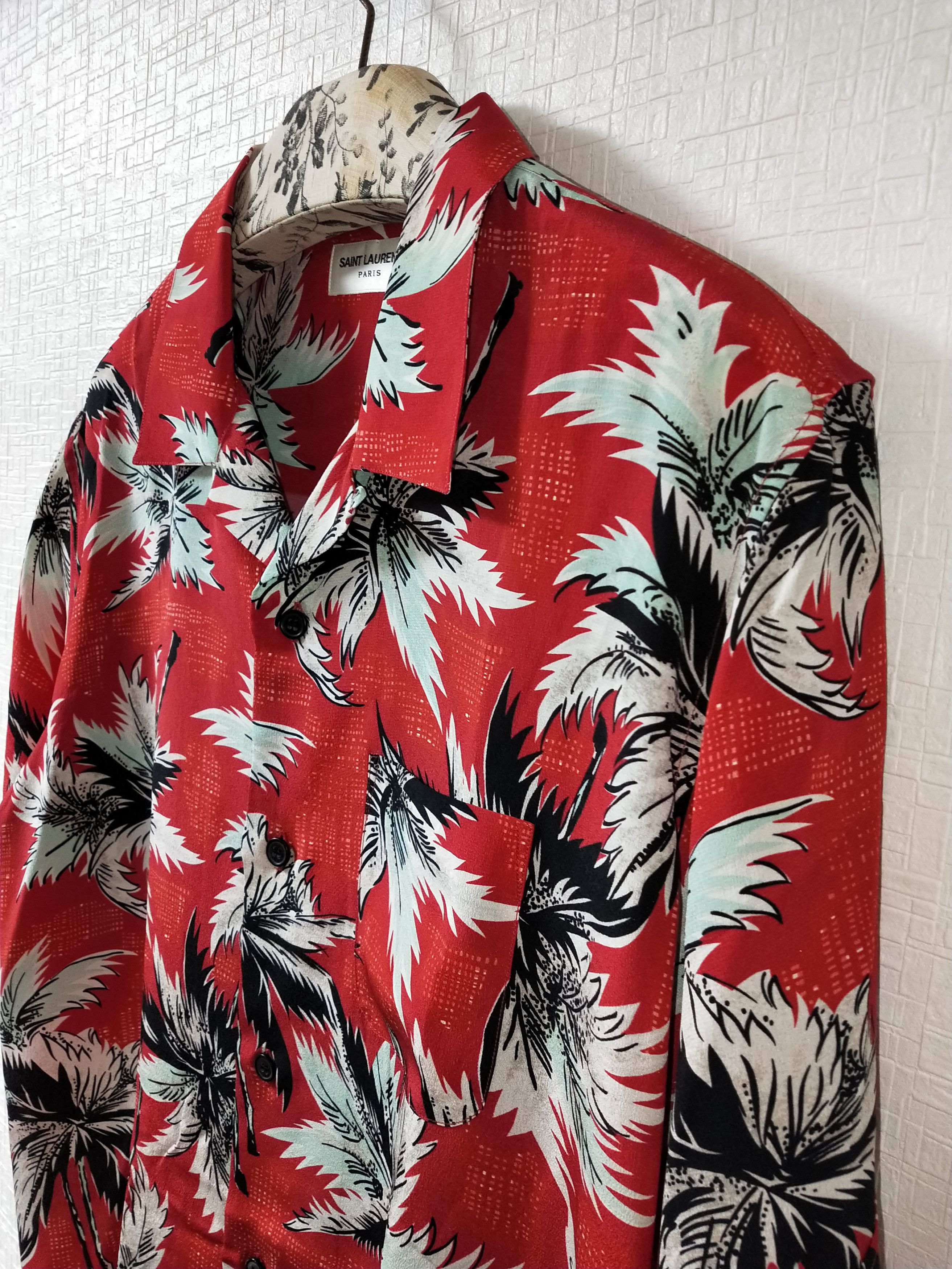 Saint Laurent Paris Silk Hawaiian Shirt Size US M / EU 48-50 / 2 - 3 Thumbnail