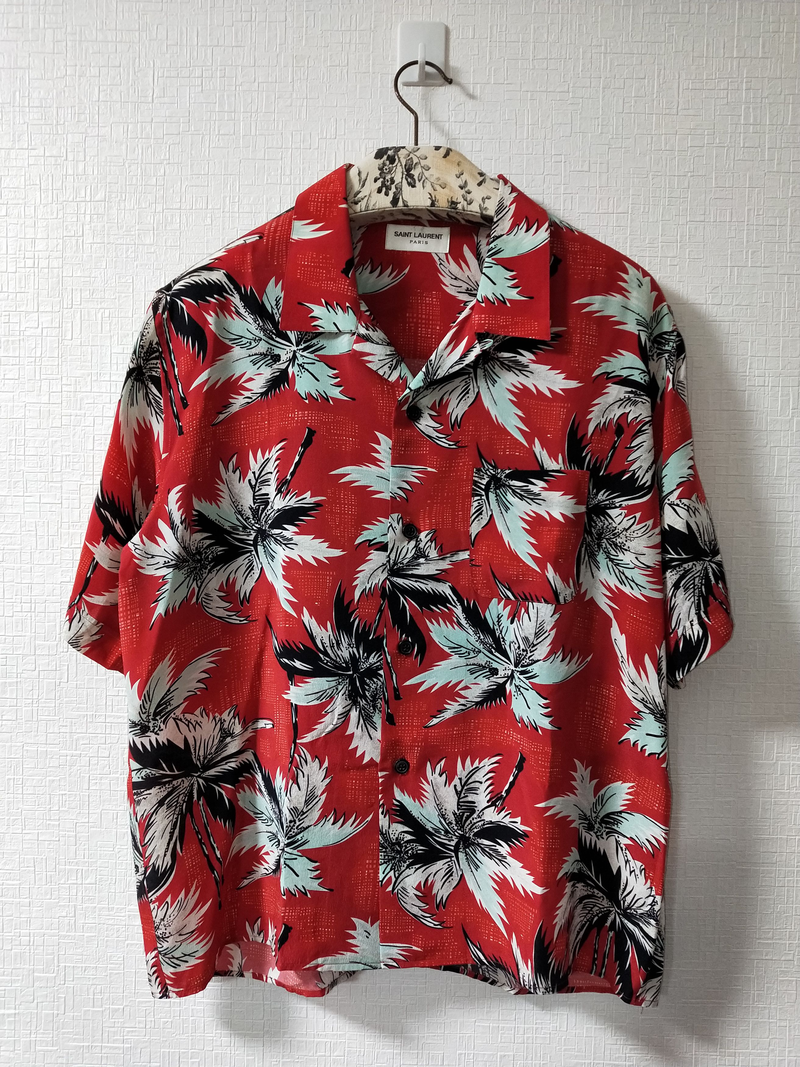 Saint Laurent Paris Silk Hawaiian Shirt Size US M / EU 48-50 / 2 - 1 Thumbnail