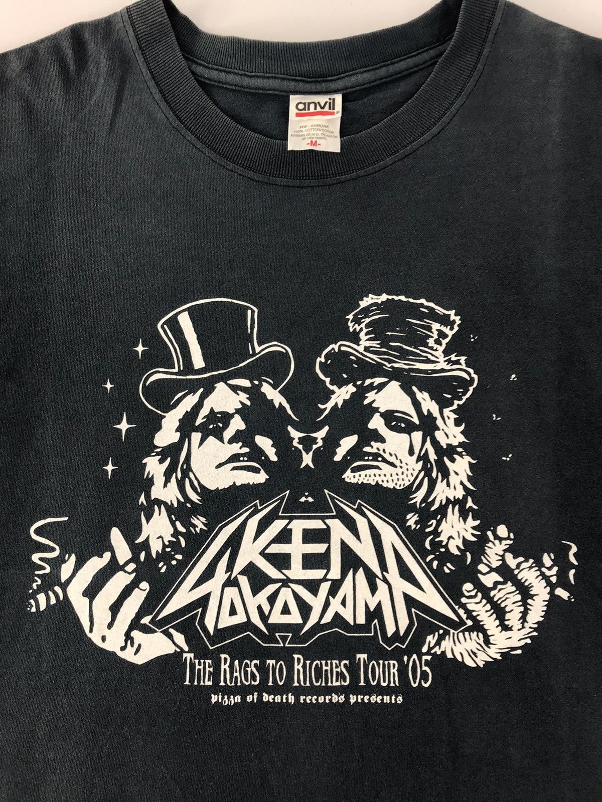 Band Tees × Vintage Pizza Of Death Record Ken Gokayama Rags Of Riches Tour 2005 Size US L / EU 52-54 / 3 - 4 Thumbnail