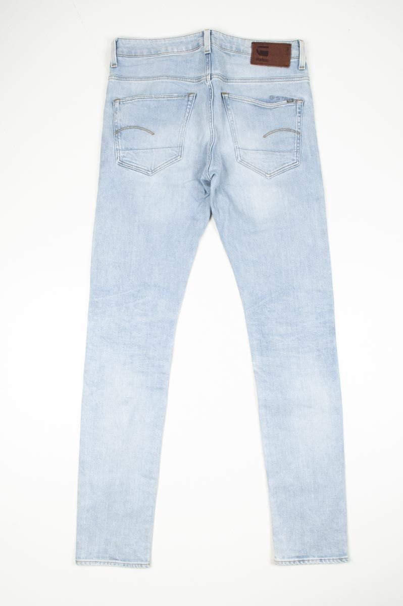 G-Star G-Star Raw 3301 Slim Light Blue Men Jeans size 33/36 Size US 33 - 2 Thumbnail