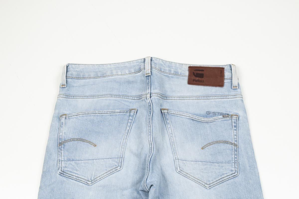 G-Star G-Star Raw 3301 Slim Light Blue Men Jeans size 33/36 Size US 33 - 5 Thumbnail