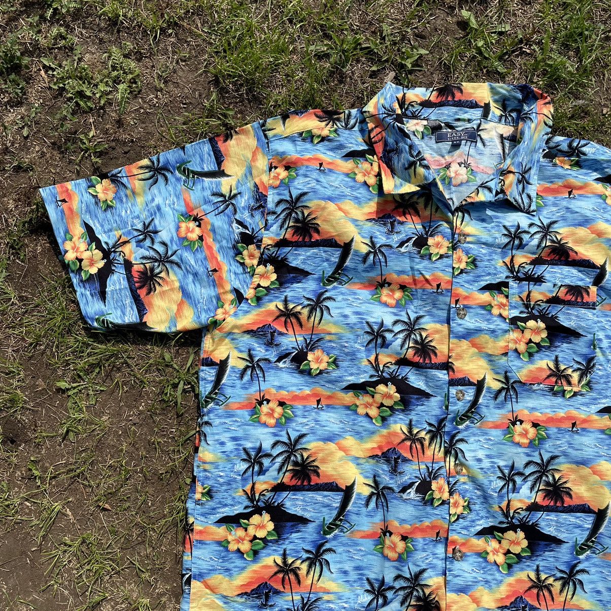 Vintage Vintage 90s Aloha Hawaiian Shirt Tropical Print Coastal XL Size US XL / EU 56 / 4 - 3 Thumbnail