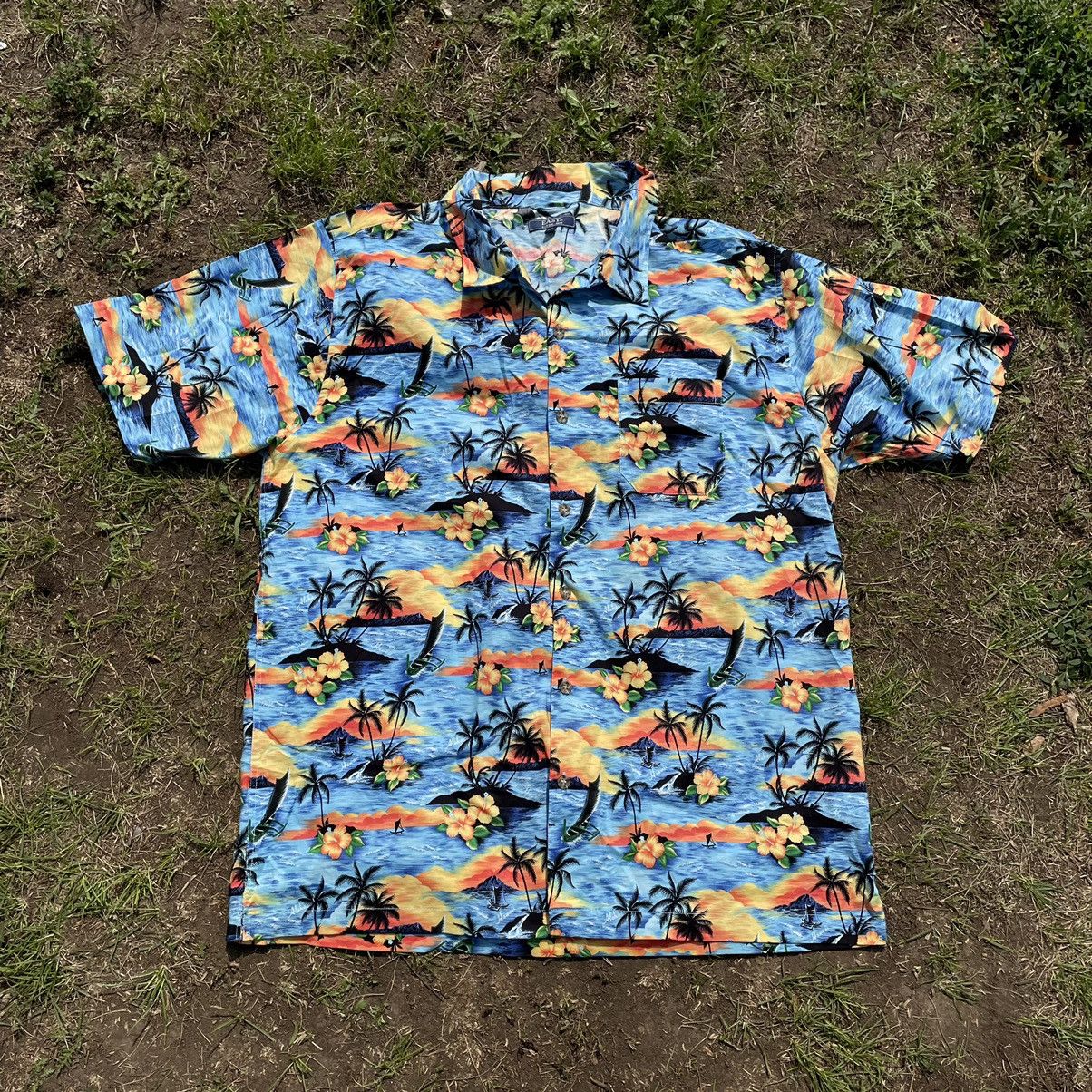 Vintage Vintage 90s Aloha Hawaiian Shirt Tropical Print Coastal XL Size US XL / EU 56 / 4 - 1 Thumbnail