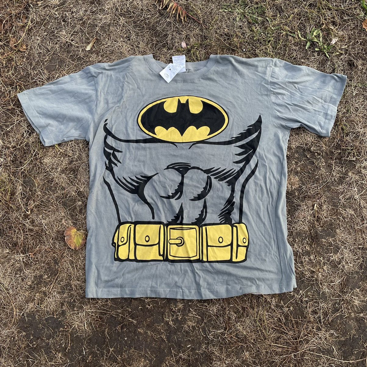 Cartoon Network Vintage Y2K Batman Movie Comics Face Art Print Band Size US XL / EU 56 / 4 - 1 Thumbnail