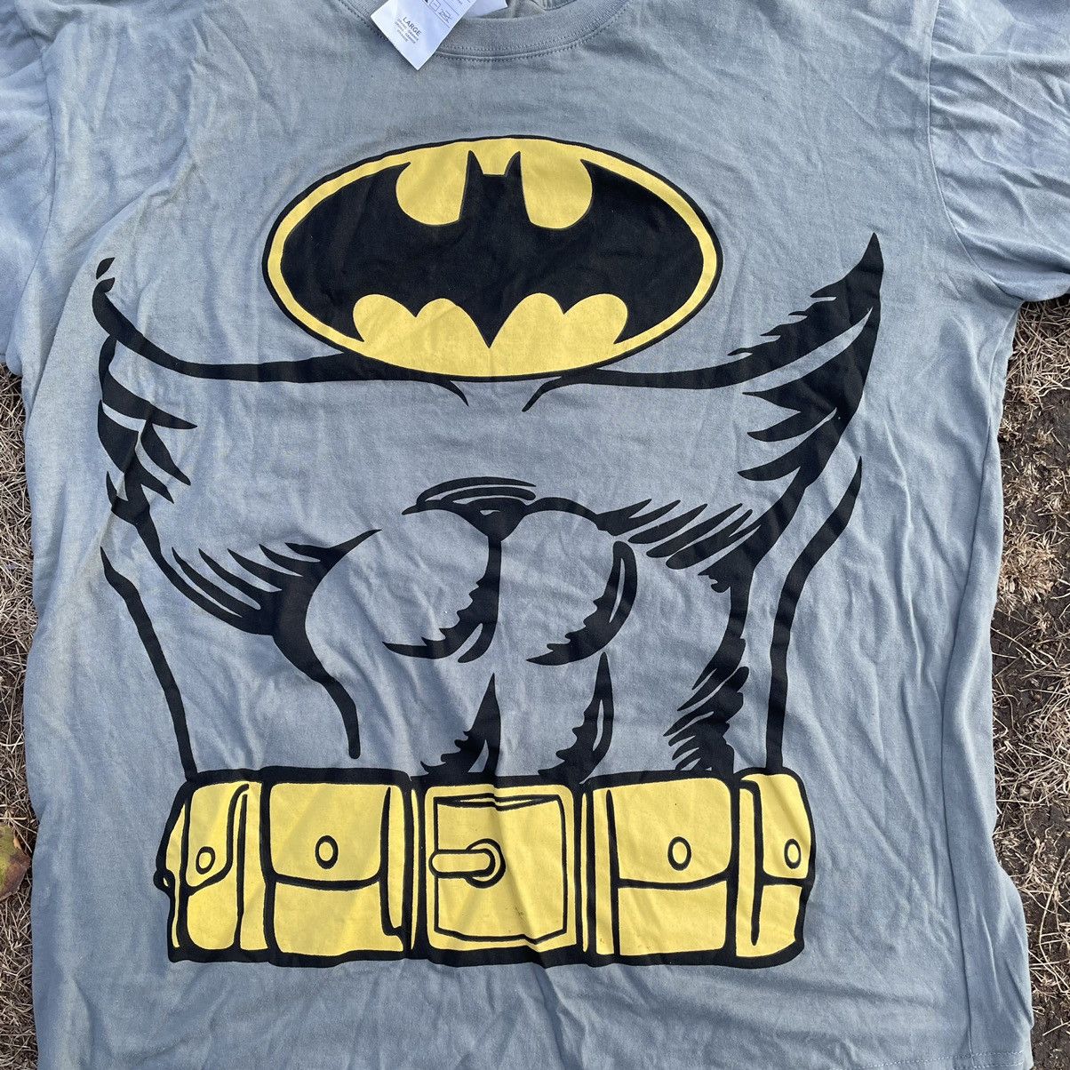 Cartoon Network Vintage Y2K Batman Movie Comics Face Art Print Band Size US XL / EU 56 / 4 - 4 Thumbnail