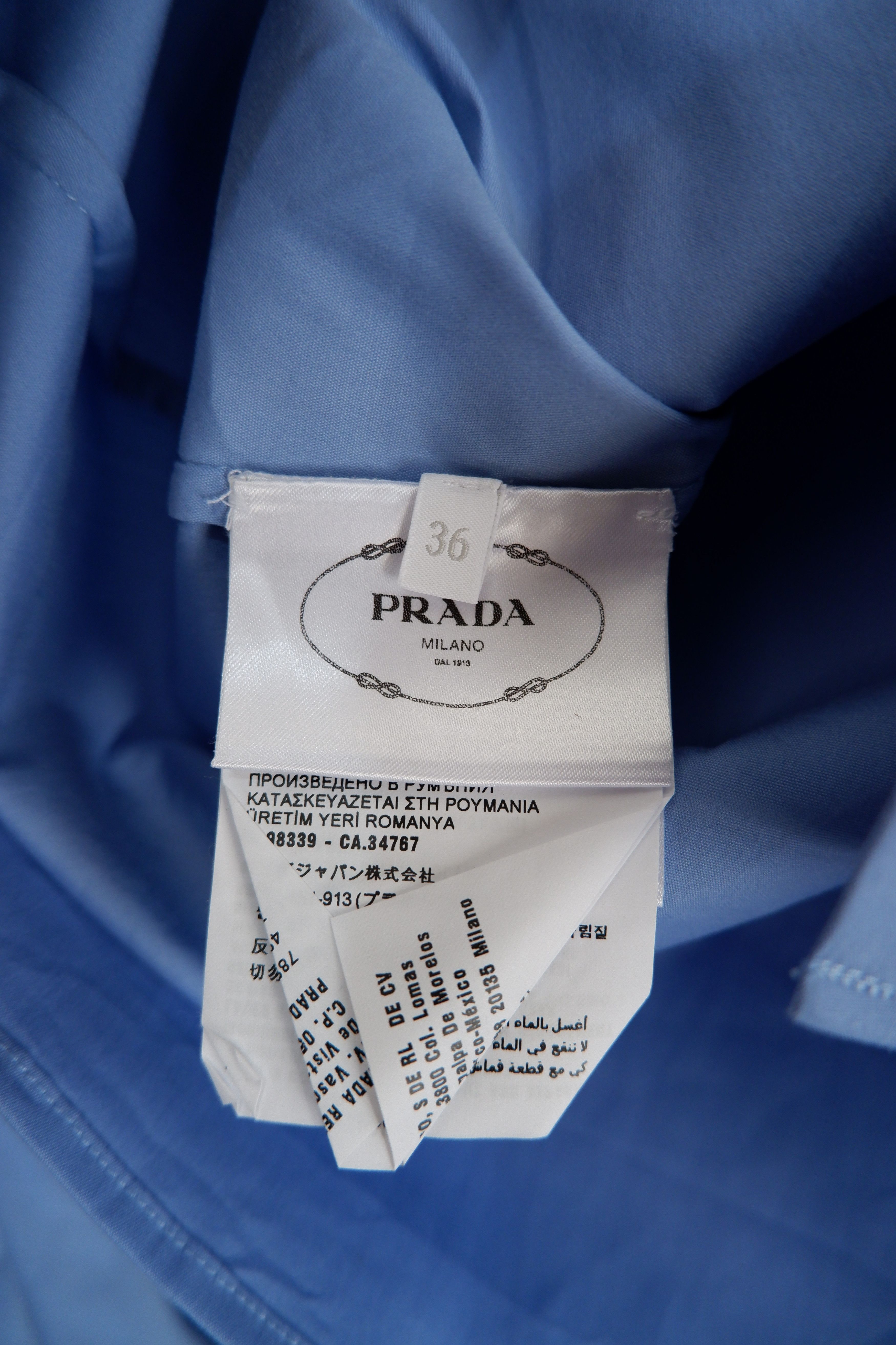 Prada 2021 Prada Triangle Re Nylon Logo Dress Shirt Size M / US 6-8 / IT 42-44 - 6 Thumbnail