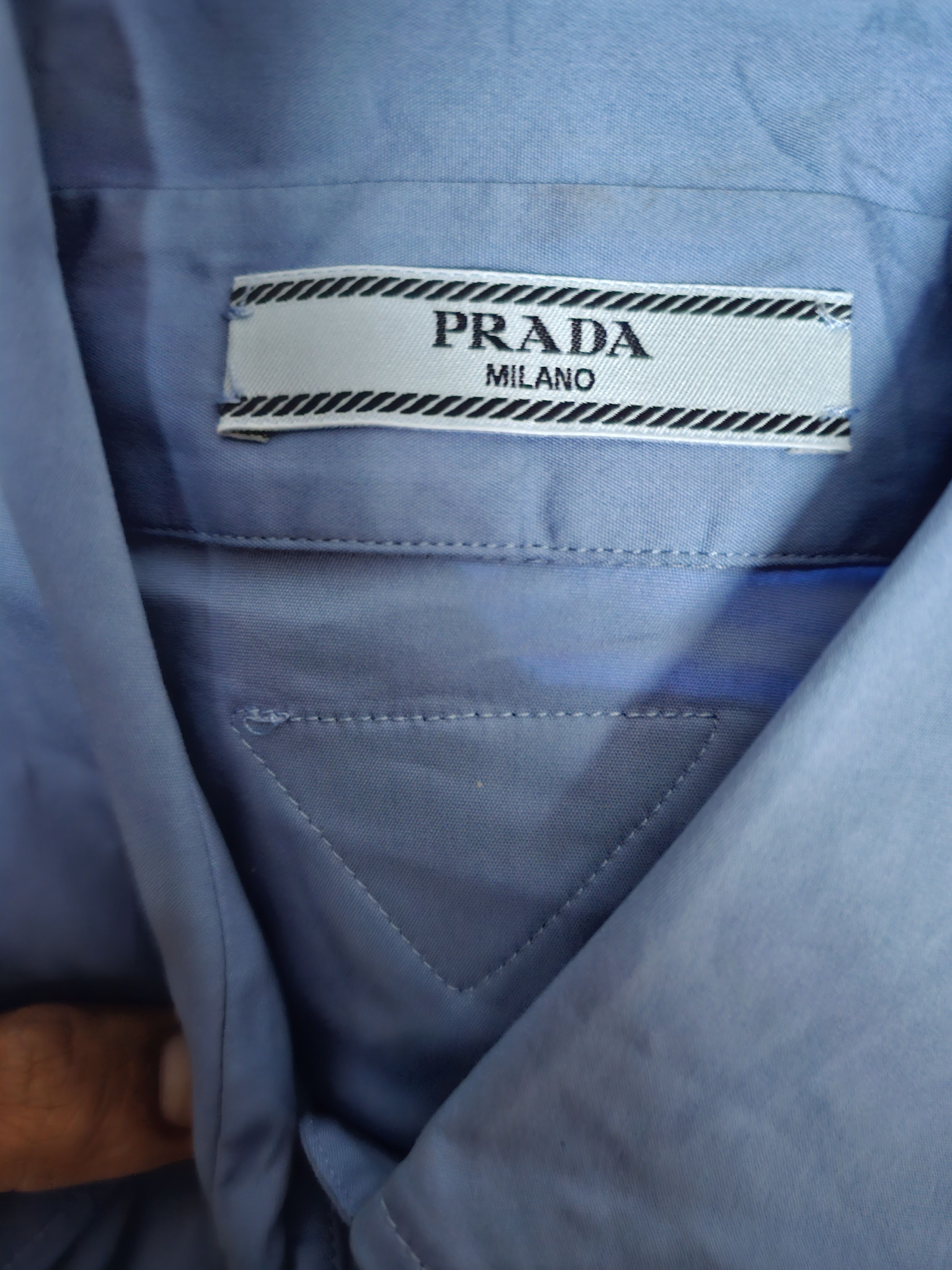 Prada 2021 Prada Triangle Re Nylon Logo Dress Shirt Size M / US 6-8 / IT 42-44 - 10 Thumbnail