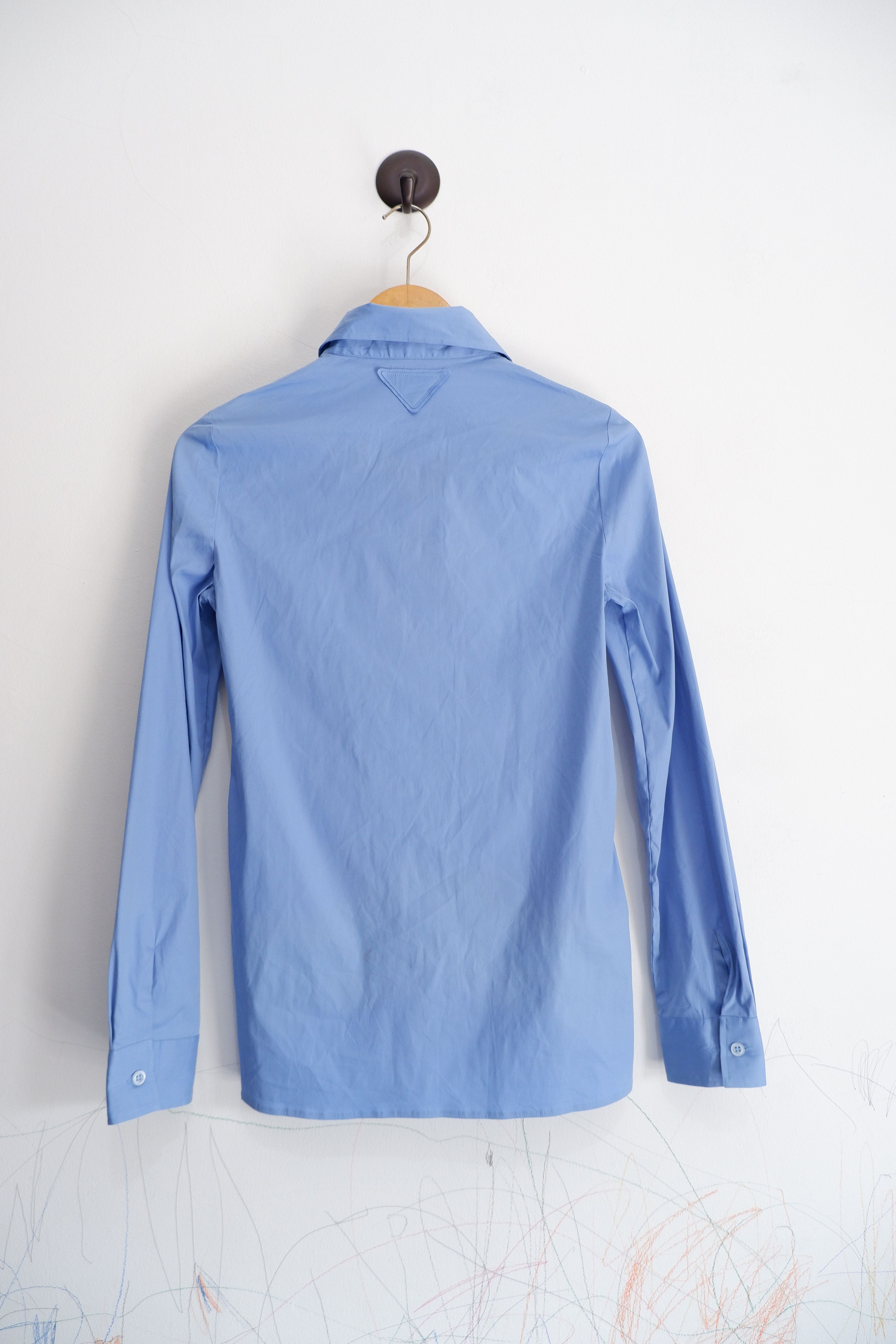 Prada 2021 Prada Triangle Re Nylon Logo Dress Shirt Size M / US 6-8 / IT 42-44 - 1 Thumbnail