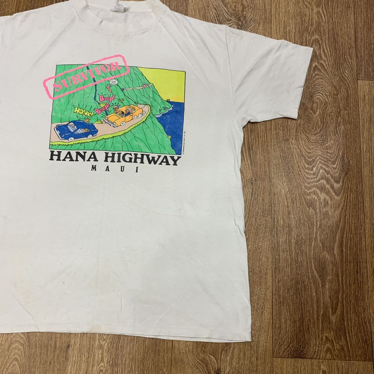 Vintage Vintage 90s Hana Highway Graphic Tee Streetwear Art Slim XL Size US XL / EU 56 / 4 - 2 Thumbnail