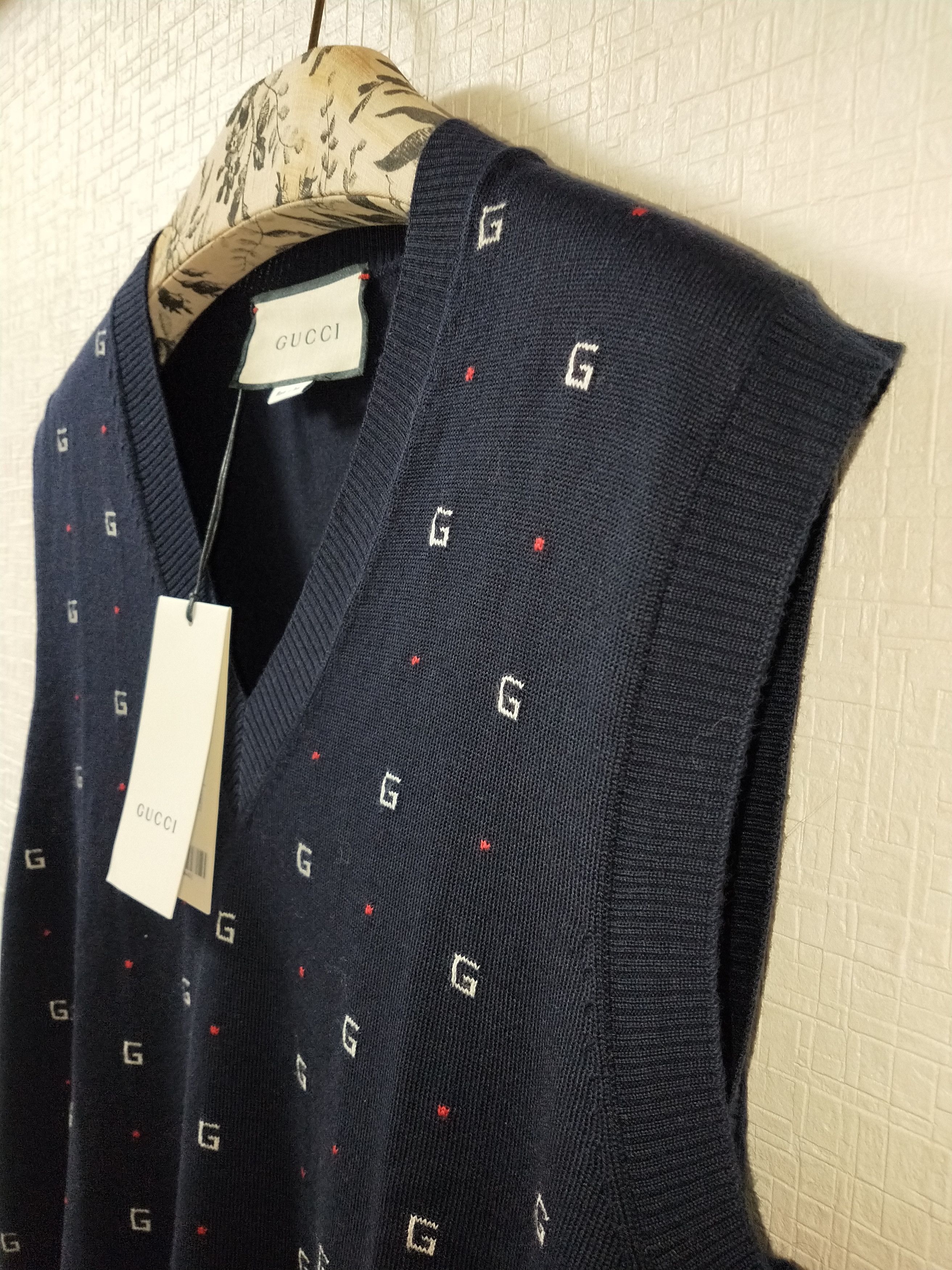 Gucci Wool Jacquard Vest Size US L / EU 52-54 / 3 - 3 Thumbnail