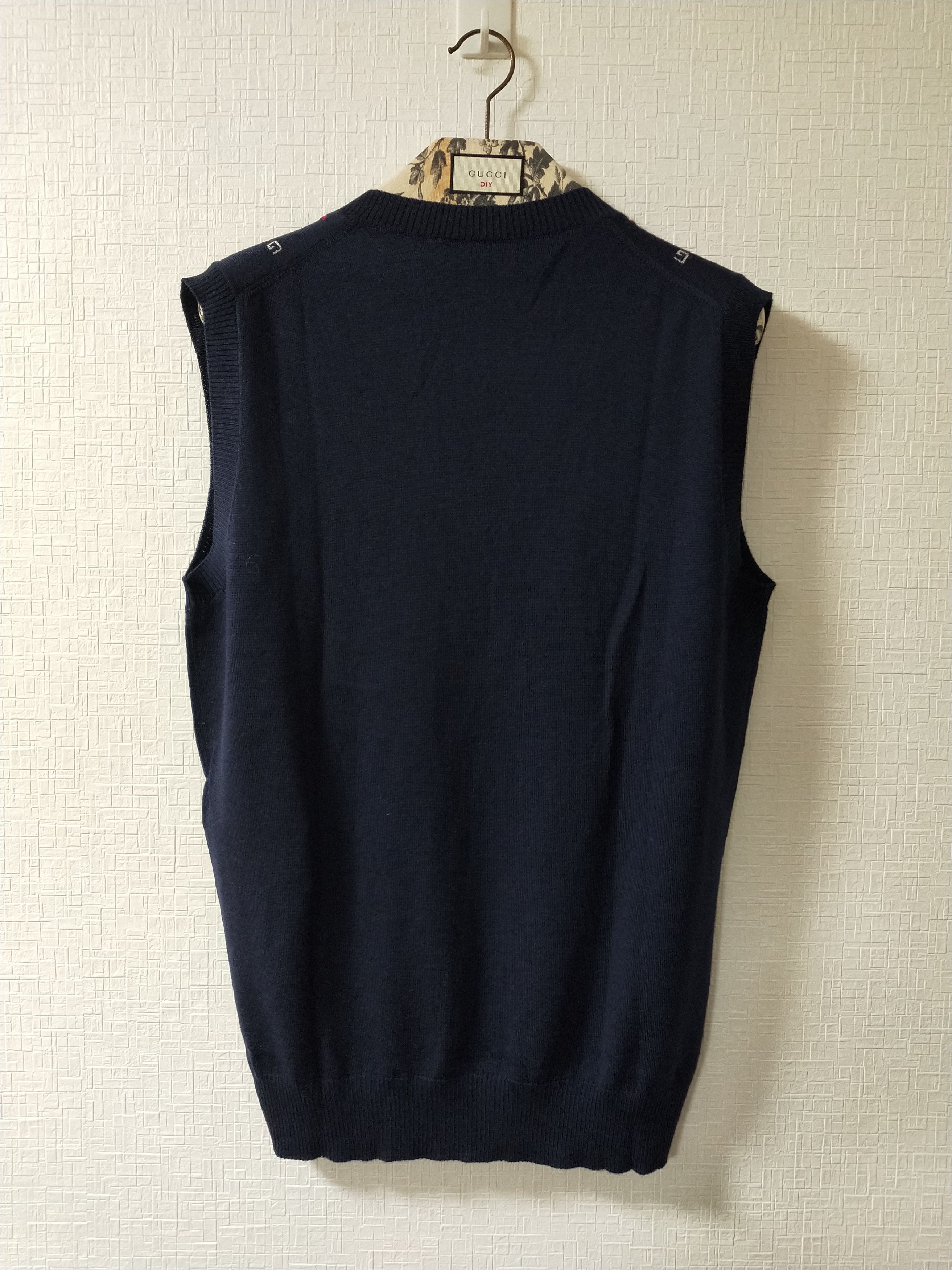 Gucci Wool Jacquard Vest Size US L / EU 52-54 / 3 - 2 Thumbnail