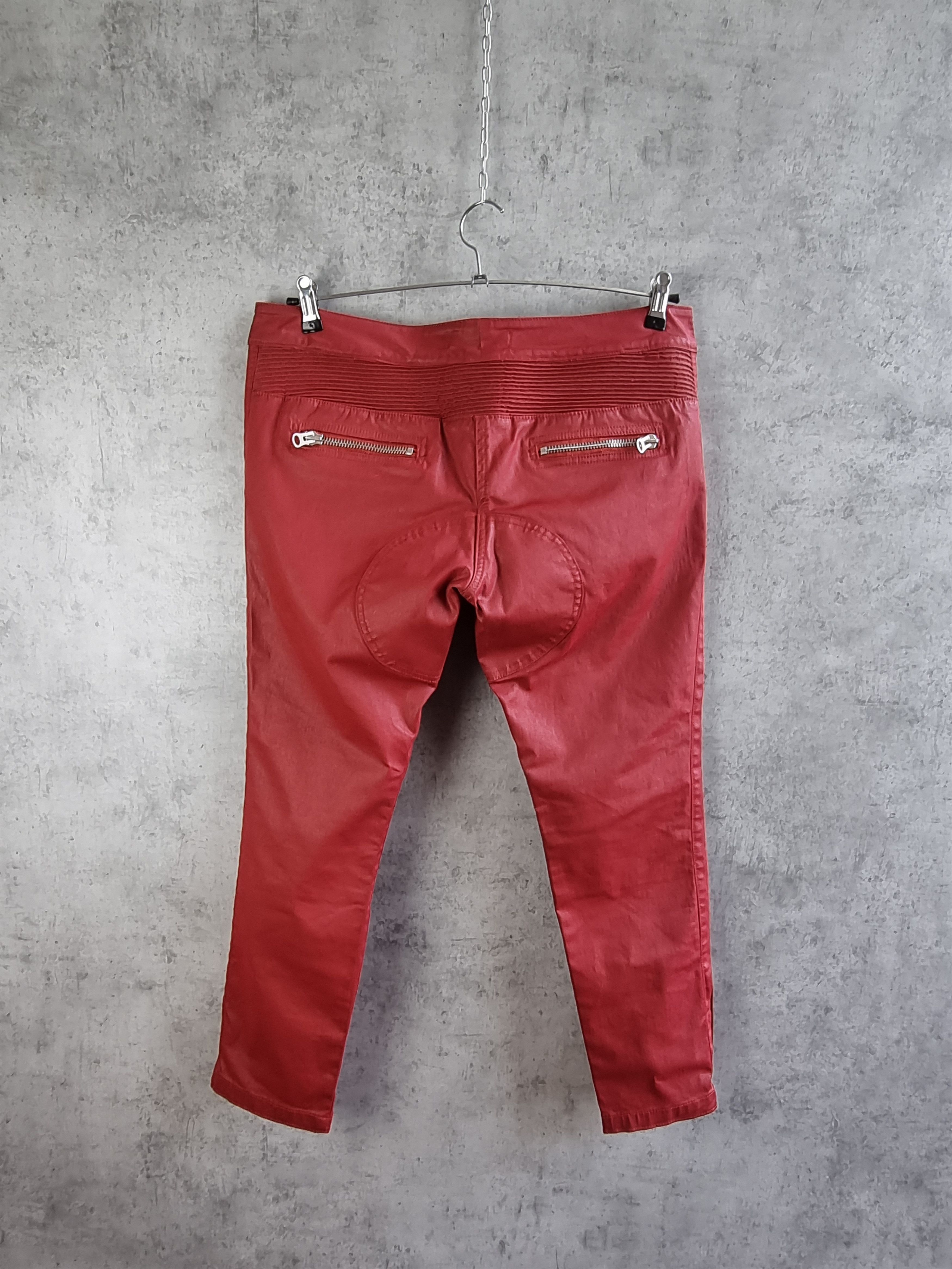 H&M × Isabel Marant Very Rare Waxed Double knees Biker Pant by Isabel Marant Size US 33 - 2 Thumbnail