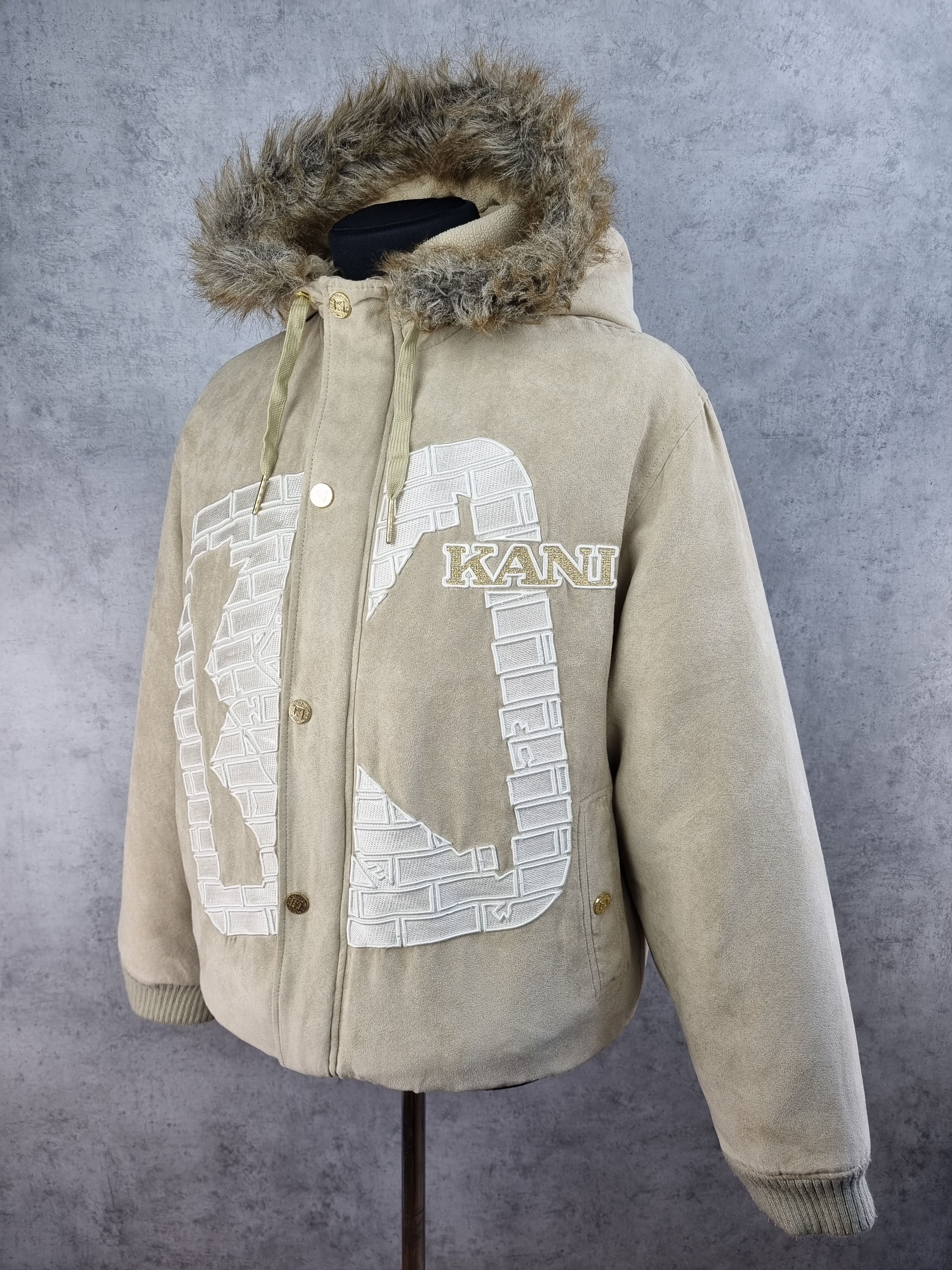 Karl Kani × Rap Tees 90s Karl Kani Embroidered Big Logo Heavy Puffer Jacket Size US L / EU 52-54 / 3 - 3 Thumbnail
