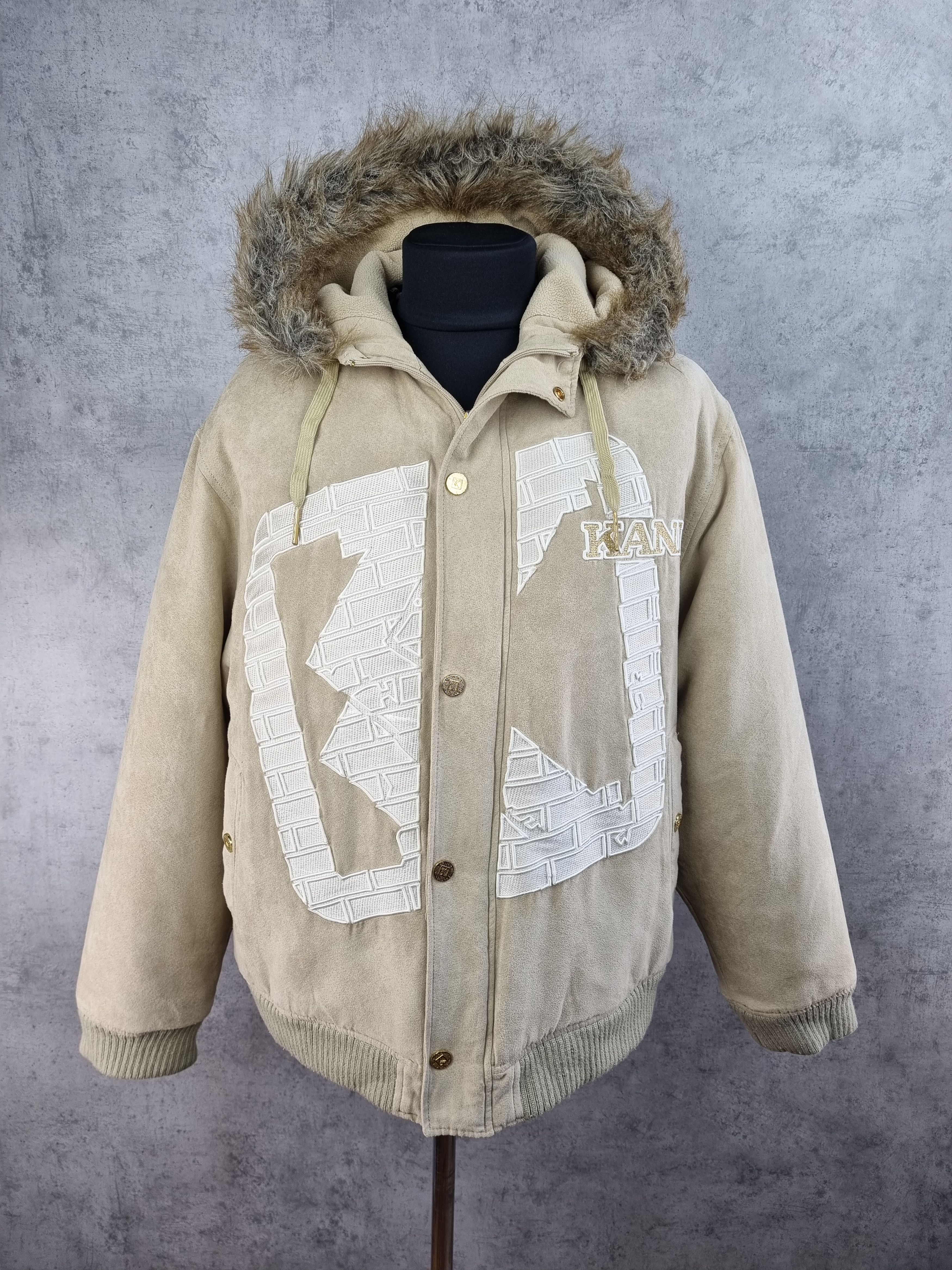 Karl Kani × Rap Tees 90s Karl Kani Embroidered Big Logo Heavy Puffer Jacket Size US L / EU 52-54 / 3 - 2 Thumbnail