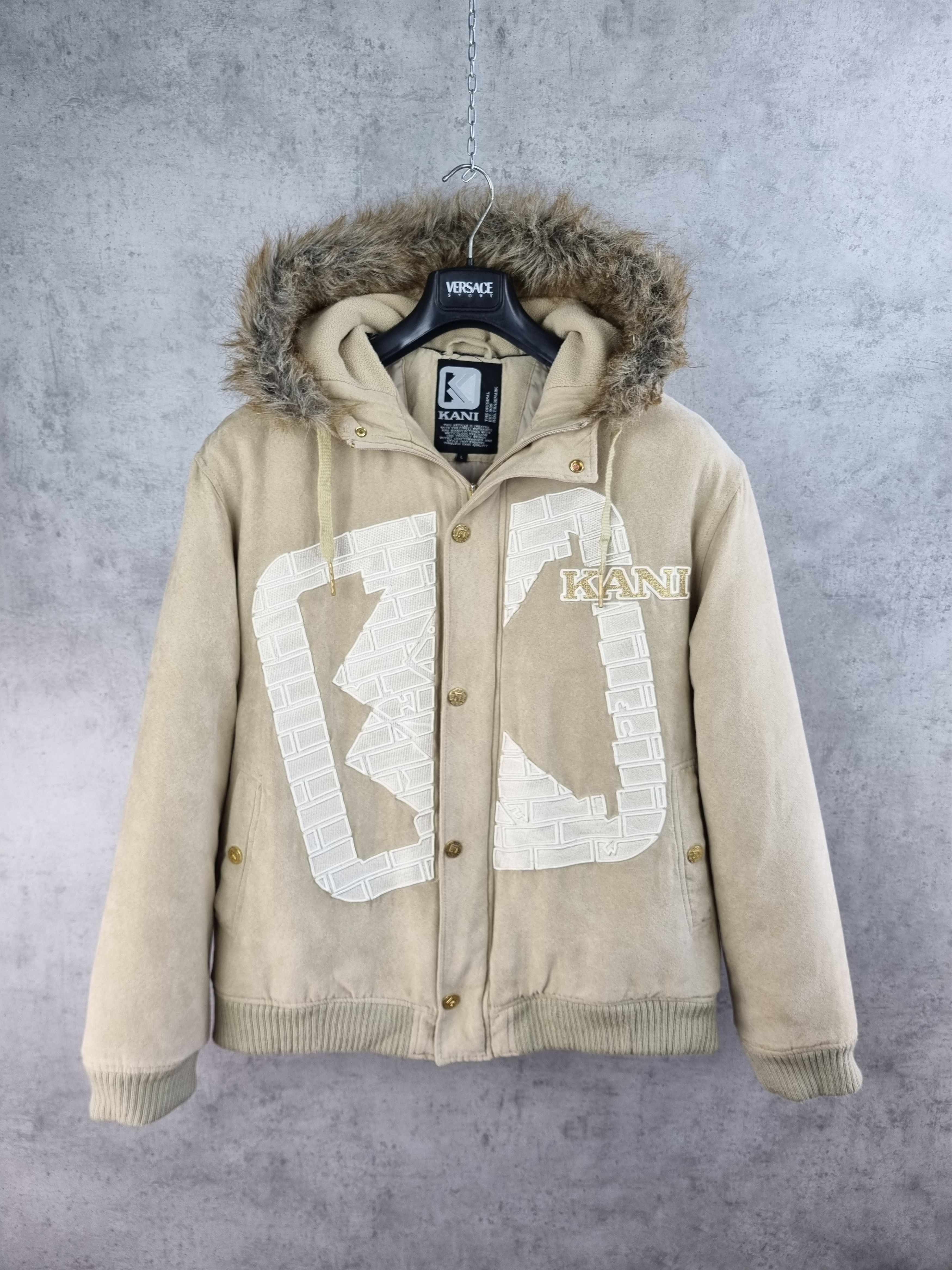 Karl Kani × Rap Tees 90s Karl Kani Embroidered Big Logo Heavy Puffer Jacket Size US L / EU 52-54 / 3 - 1 Thumbnail