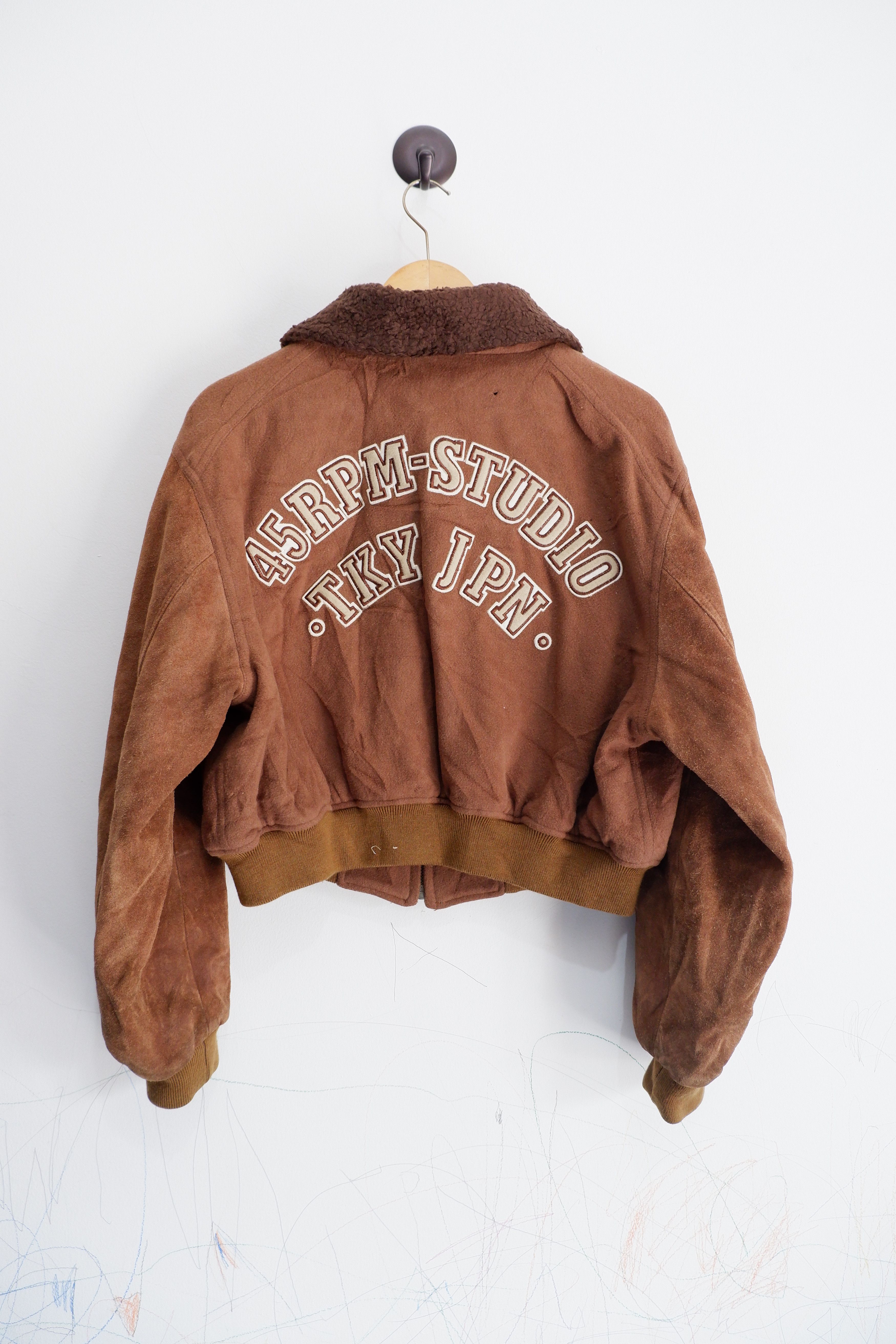 45rpm Vintage 45Rpm Studio Tokyo Wool Suede Cropped Jacket Size US M / EU 48-50 / 2 - 1 Thumbnail