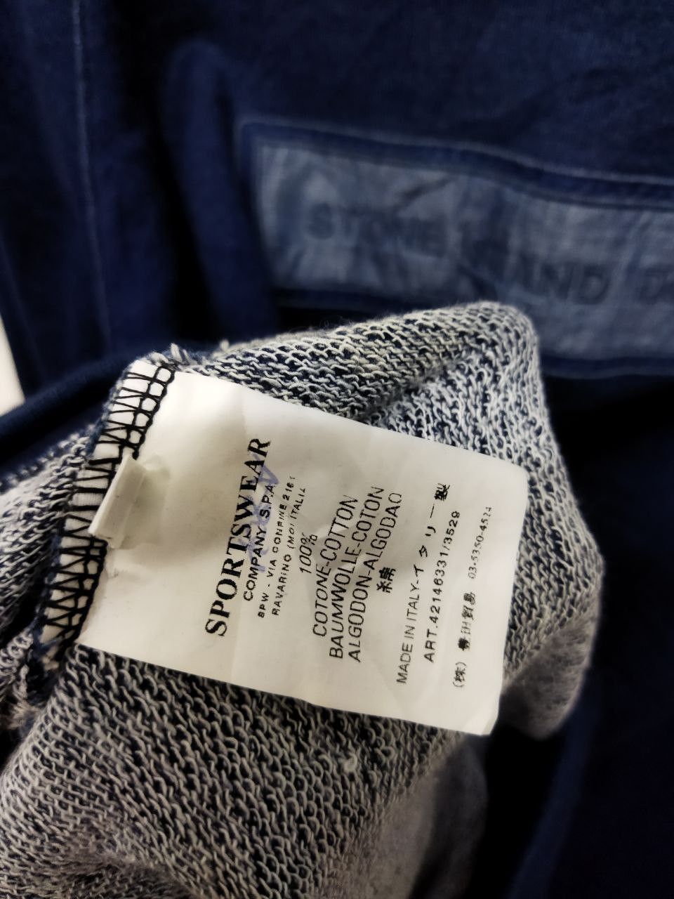 Stone Island Vtg Stone Island Denims Spring/Summer 2005 Sweatshirt Size US XL / EU 56 / 4 - 3 Thumbnail