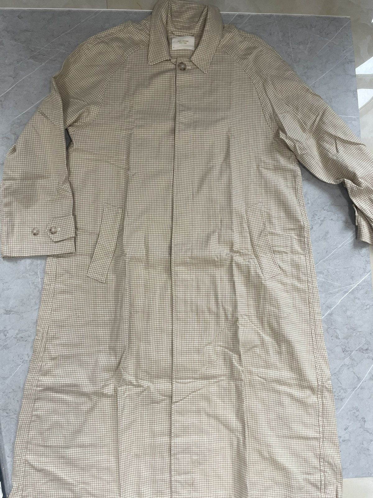 image of Aime Leon Dore Light Weight Topcoat Plaid M in Brown, Men's (Size Medium)
