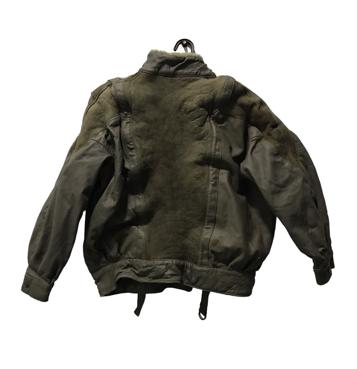 Genuine Leather × Vintage VINTAGE ITALY DESIGNER GENUINE LEATHER JACKET Size US M / EU 48-50 / 2 - 2 Thumbnail