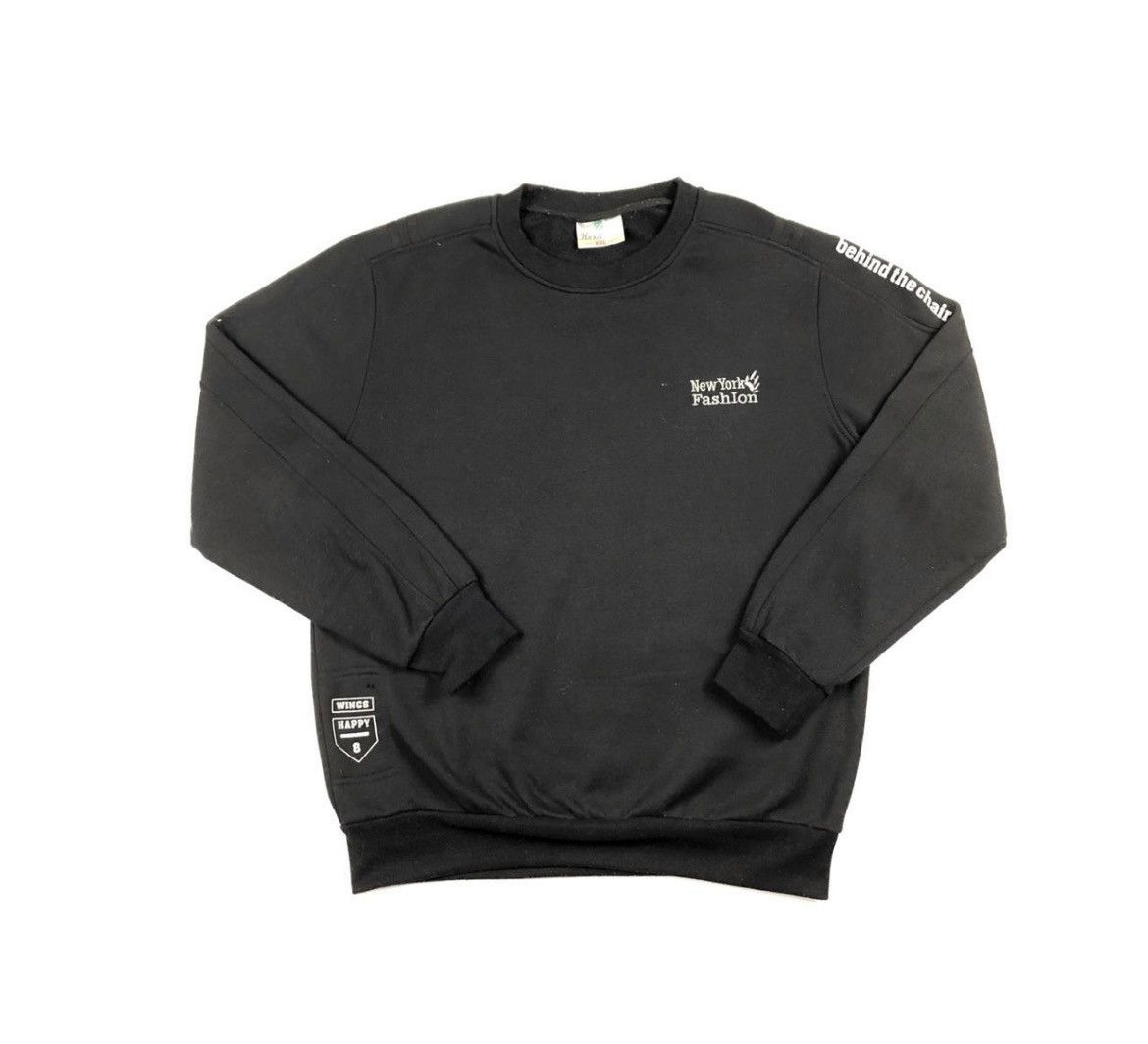 Vintage Vintage sweatshirt hoodie 90s retro Black Size US XL / EU 56 / 4 - 4 Thumbnail