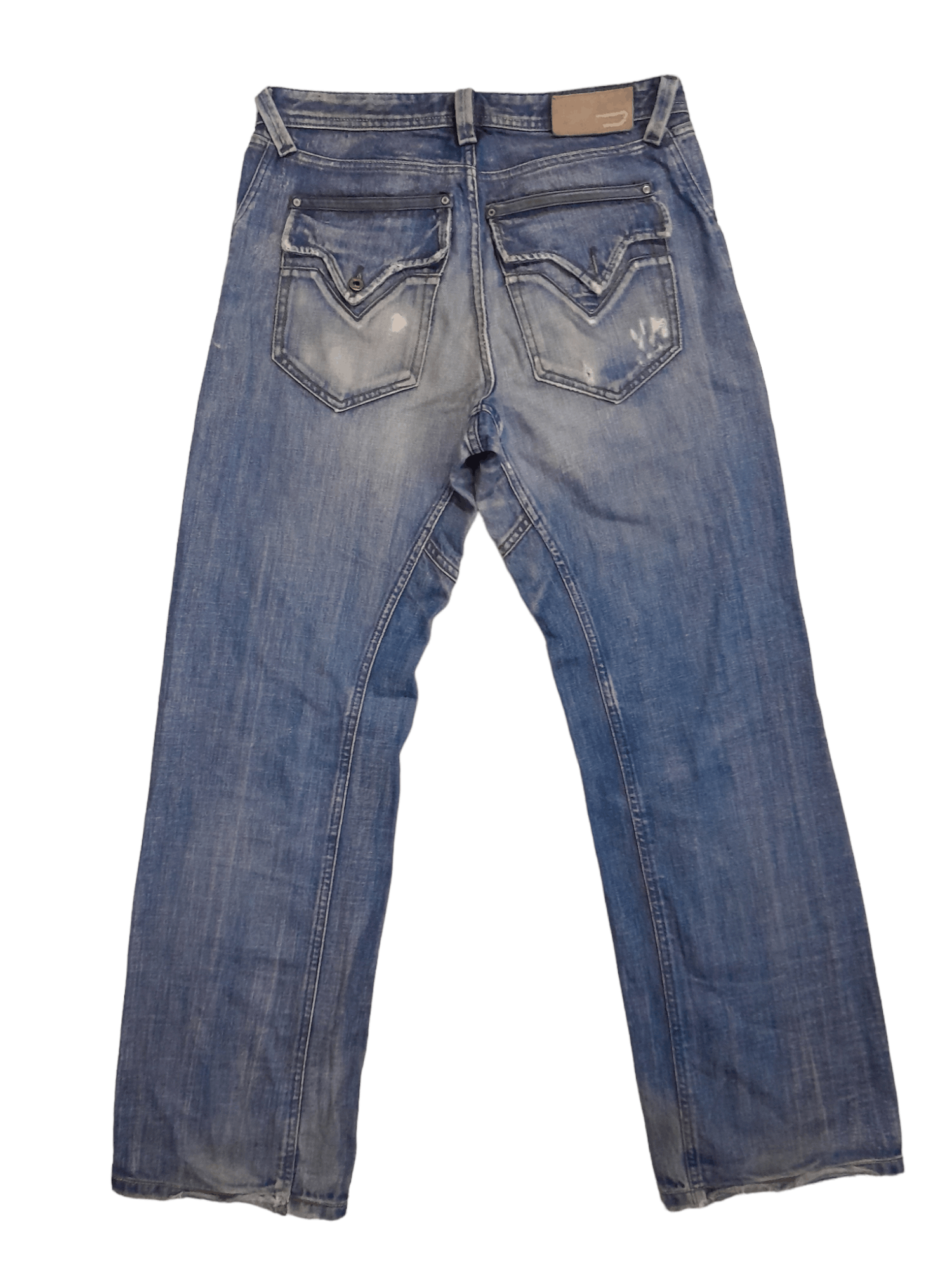 image of Diesel Distressed Denim (E750) in Blue, Men's (Size 32)