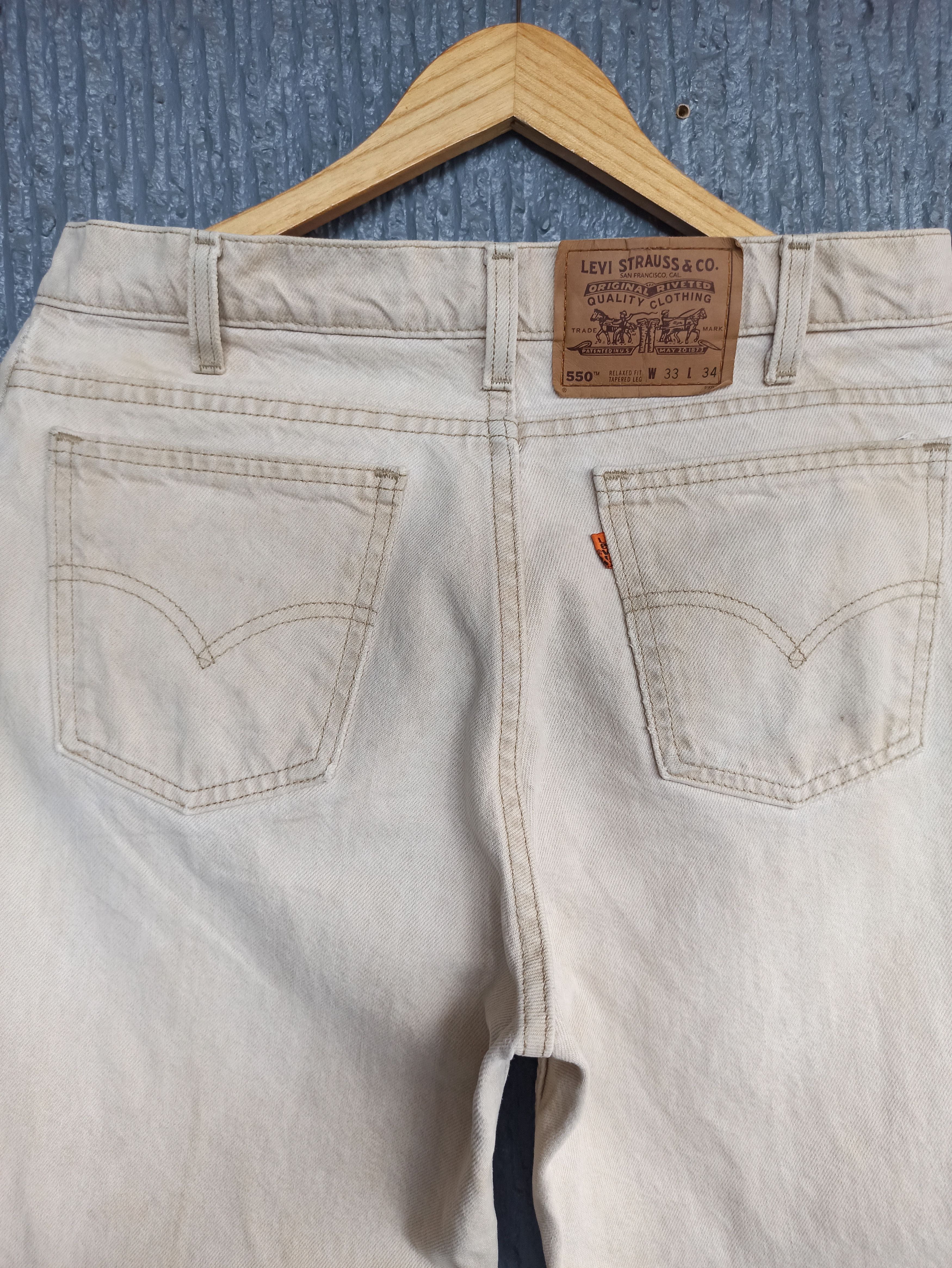 Levi's Vintage Levis 550 Orange Tab Tapered Pants Size US 33 - 2 Thumbnail