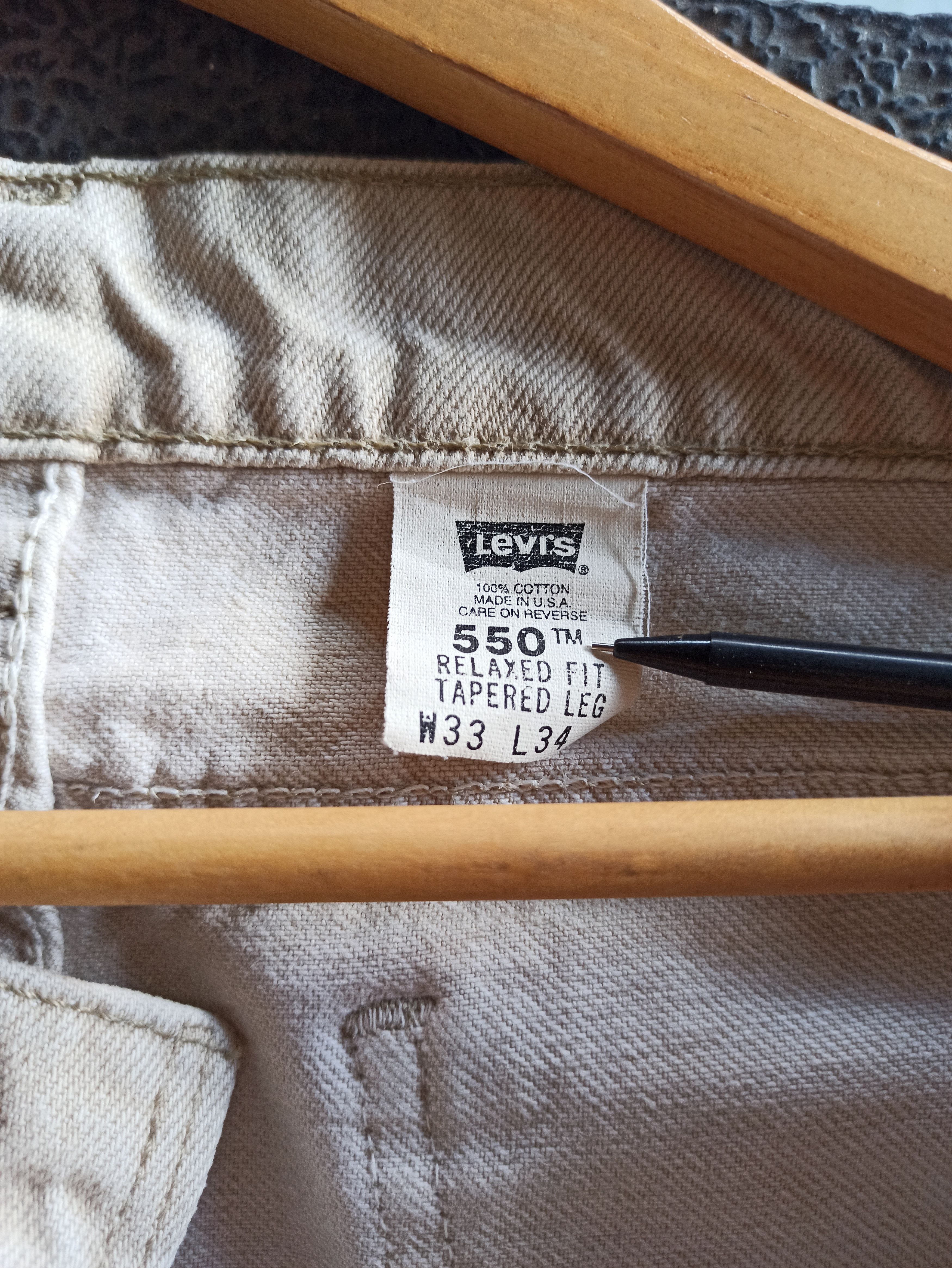 Levi's Vintage Levis 550 Orange Tab Tapered Pants Size US 33 - 6 Thumbnail