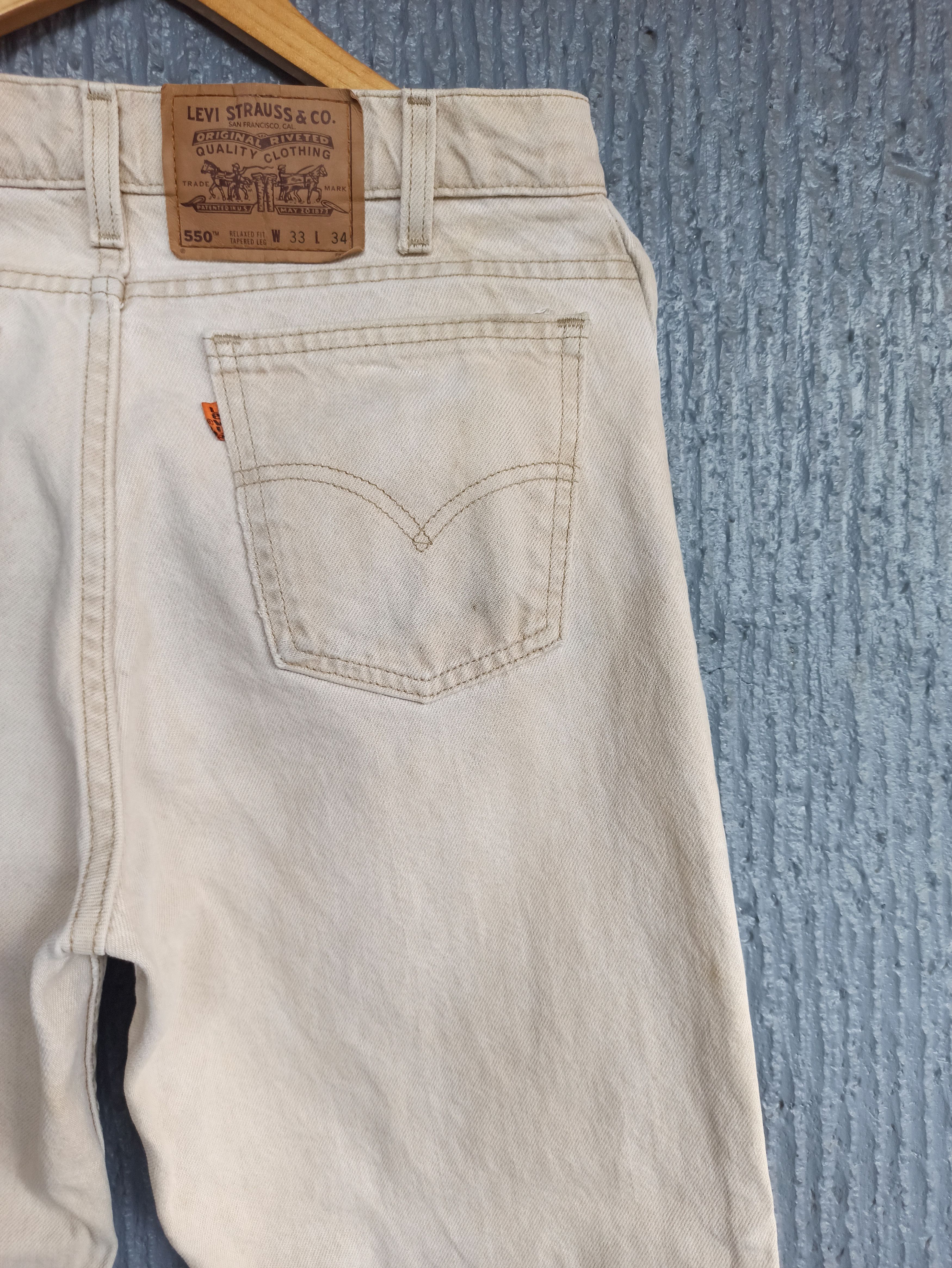 Levi's Vintage Levis 550 Orange Tab Tapered Pants Size US 33 - 9 Thumbnail