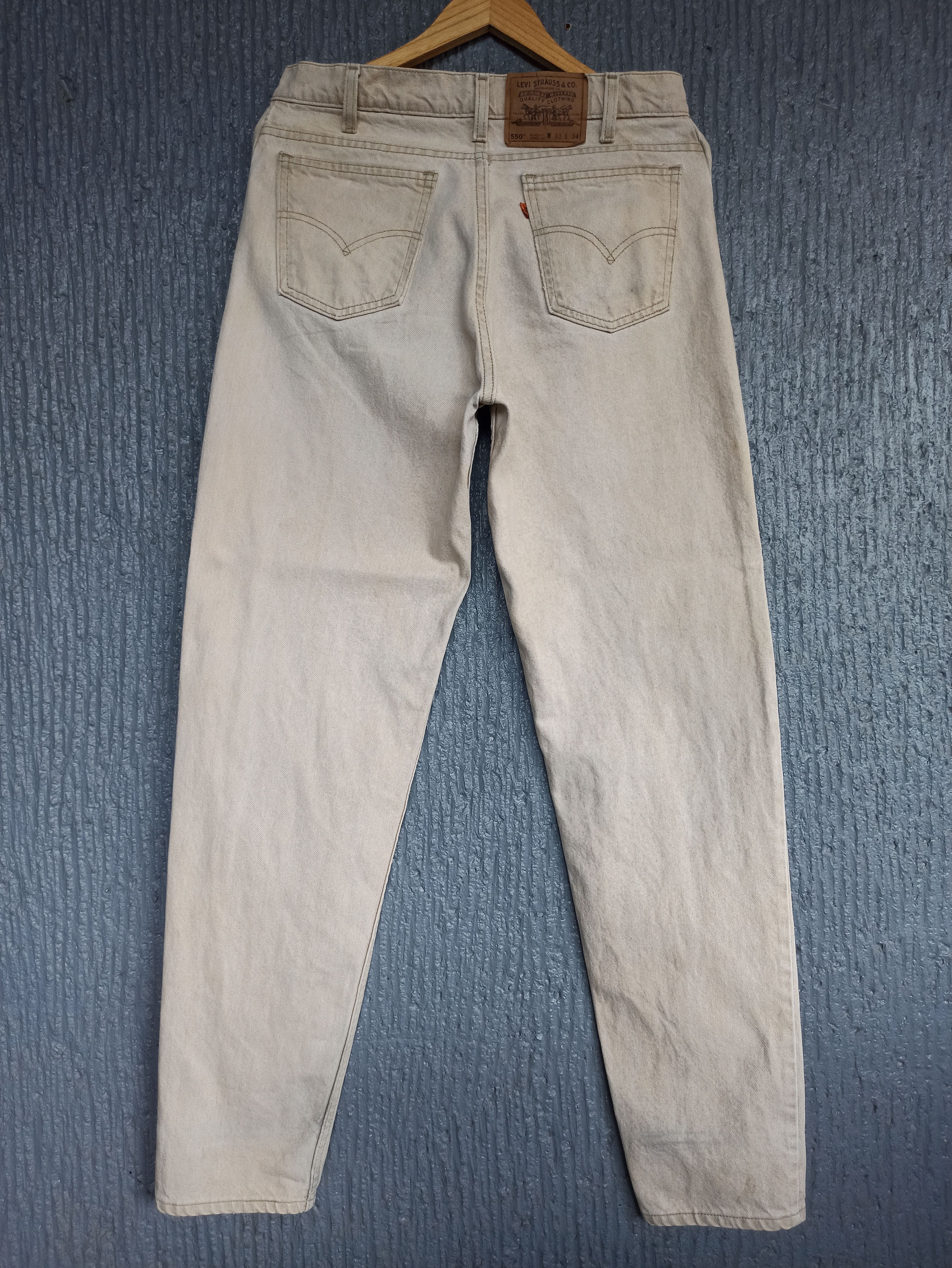 Levi's Vintage Levis 550 Orange Tab Tapered Pants Size US 33 - 1 Thumbnail
