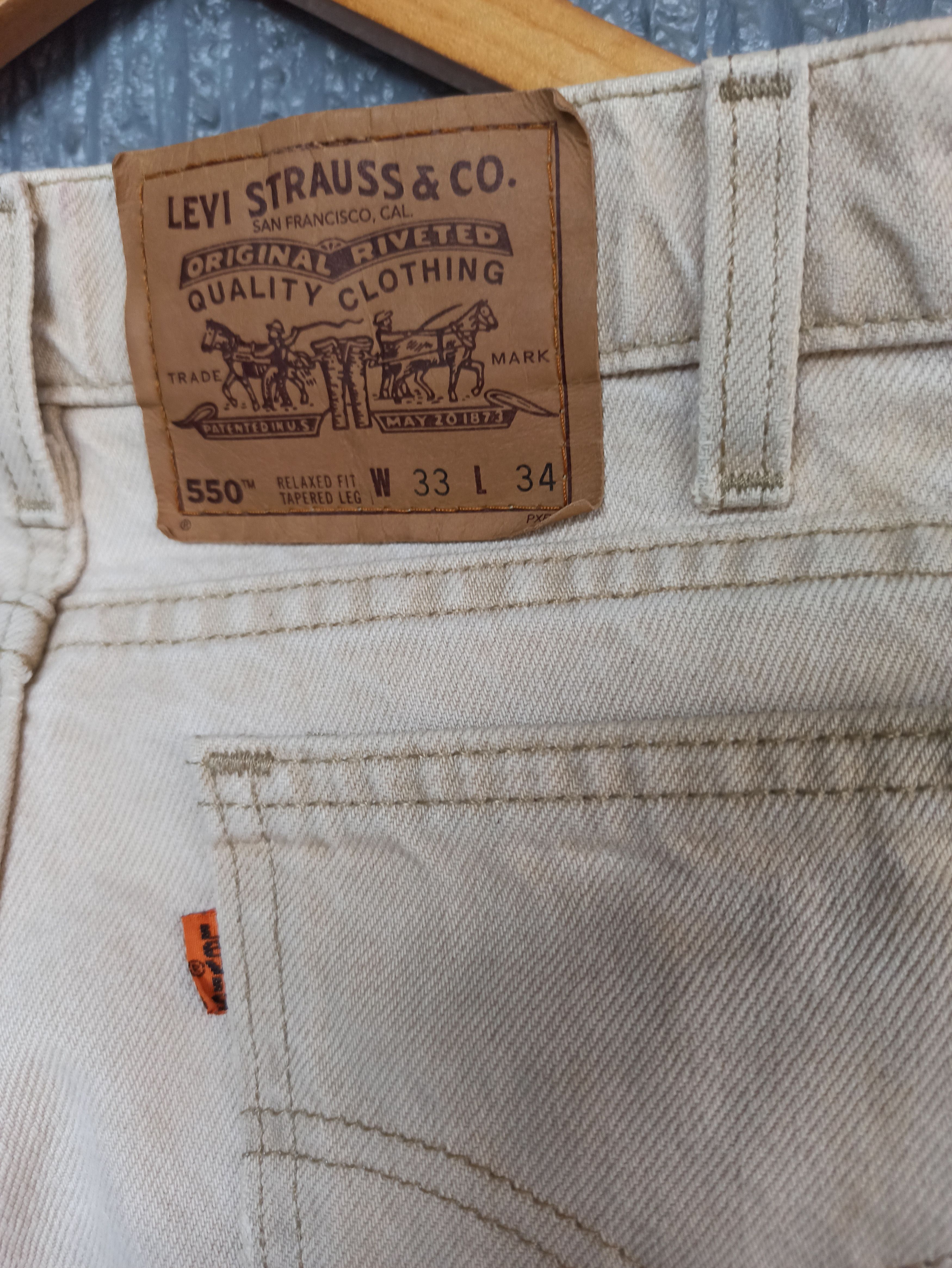 Levi's Vintage Levis 550 Orange Tab Tapered Pants Size US 33 - 3 Thumbnail