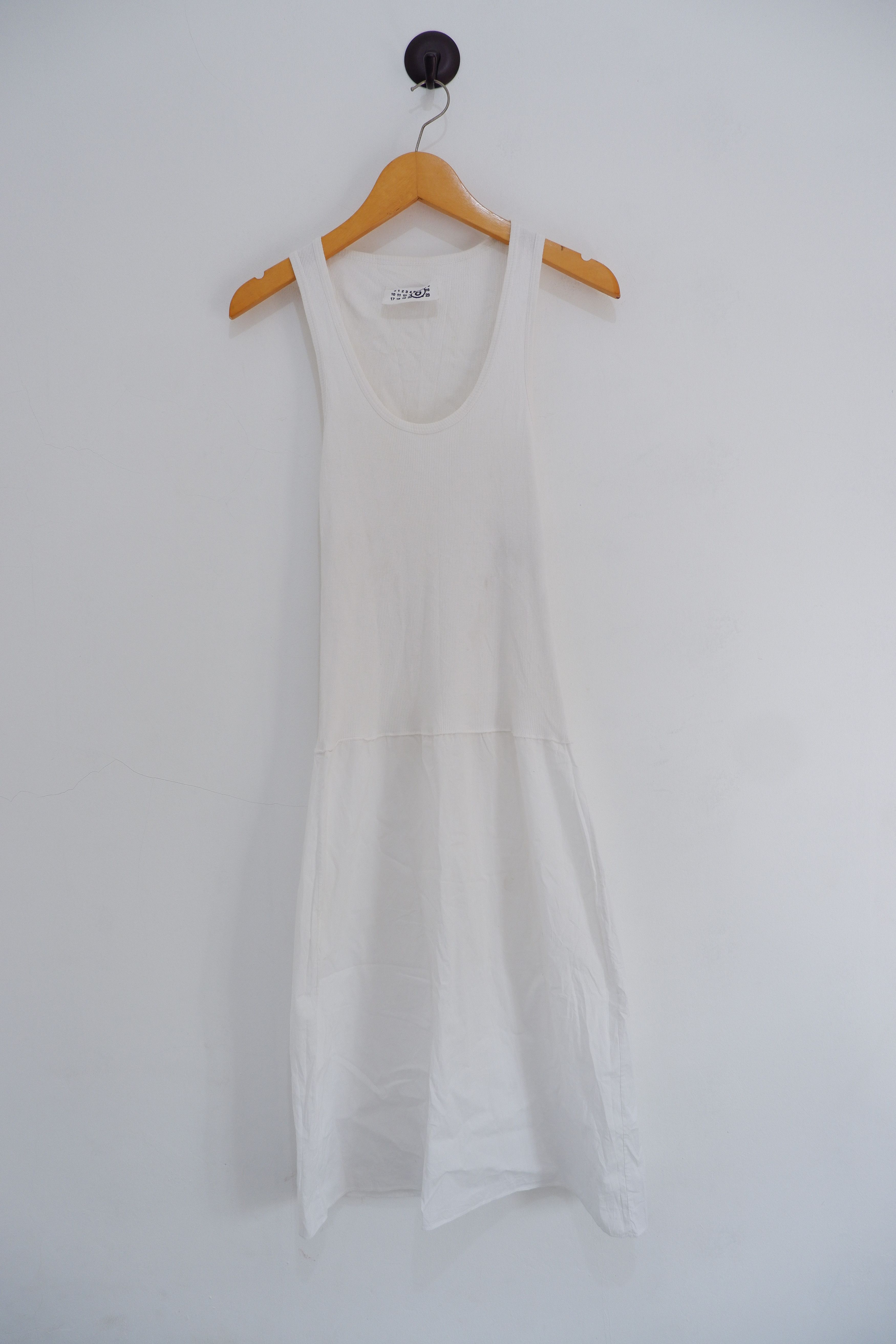 image of Maison Margiela Vintage Maxi Dress Reconstructed Maxi Dress Tank Top in White, Women's (Size Medium