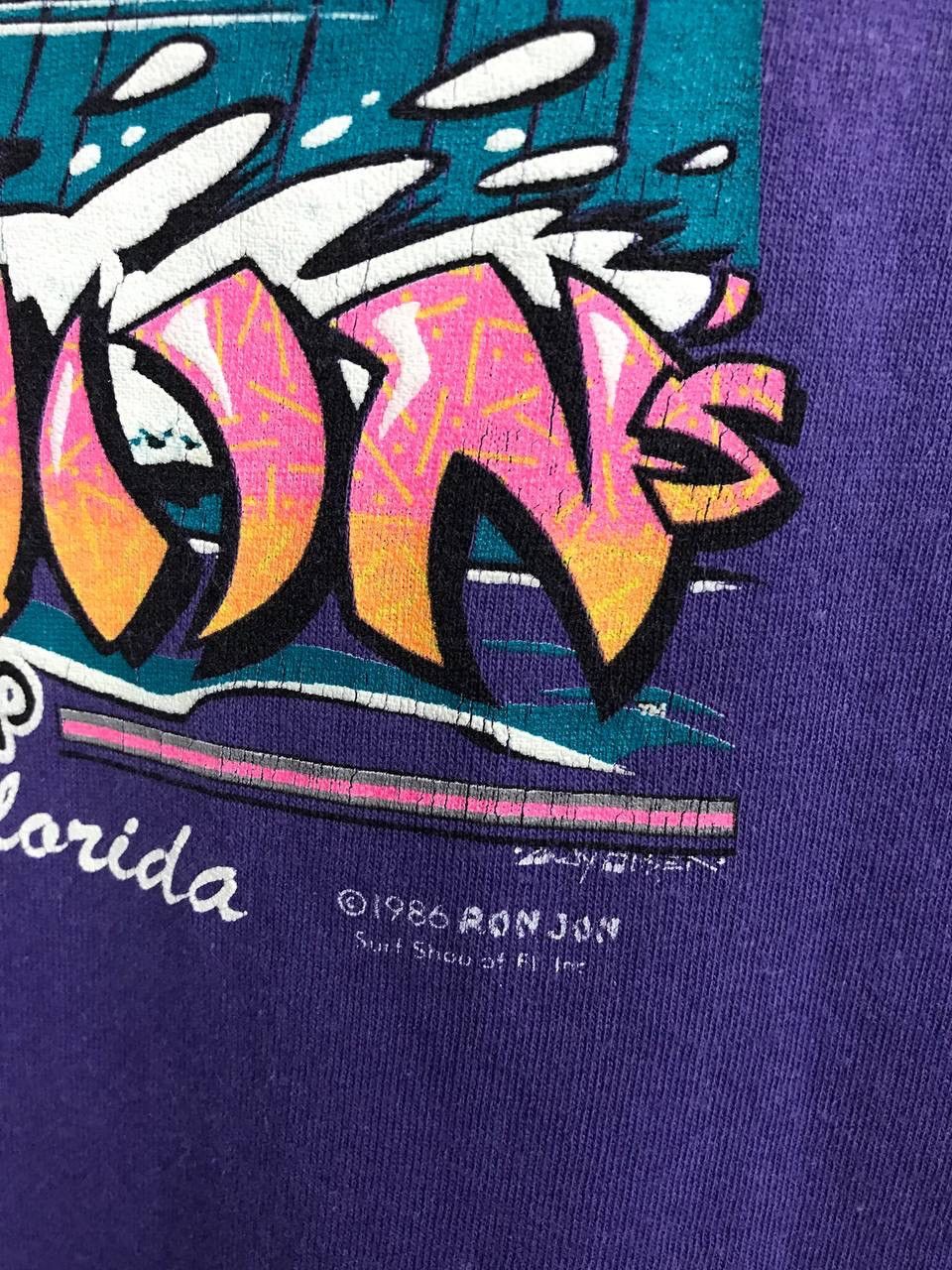 Vintage Ron Jon Surf Shop 1986 made in USA American vintage tee Size US M / EU 48-50 / 2 - 4 Thumbnail