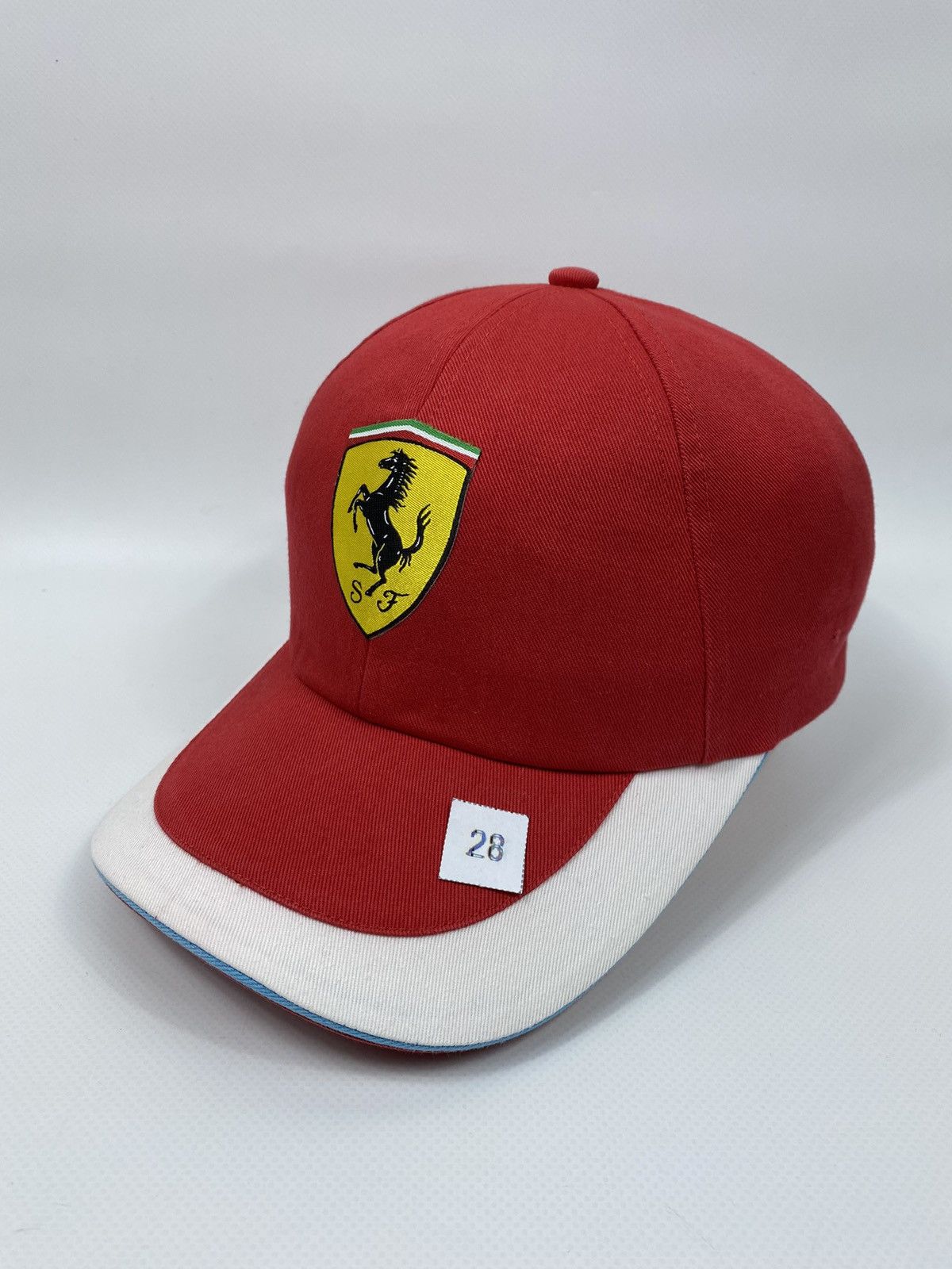 Ferrari 🔥LASTDROP🔥#28 Santander White Red Authentic Hat Cap Size ONE SIZE - 2 Thumbnail