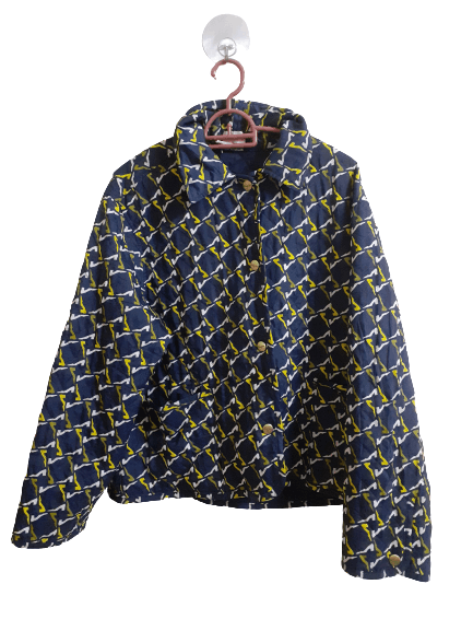 Salvatore Ferragamo × Vintage Very Nice Blue Floral Salvatore Ferragomo Light Jacket Size US S / EU 44-46 / 1 - 1 Thumbnail