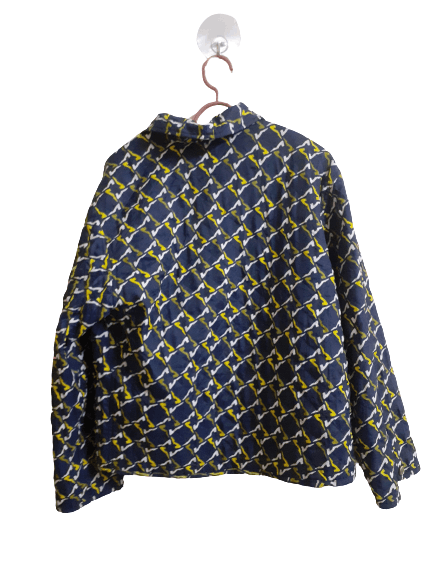 Salvatore Ferragamo × Vintage Very Nice Blue Floral Salvatore Ferragomo Light Jacket Size US S / EU 44-46 / 1 - 2 Thumbnail