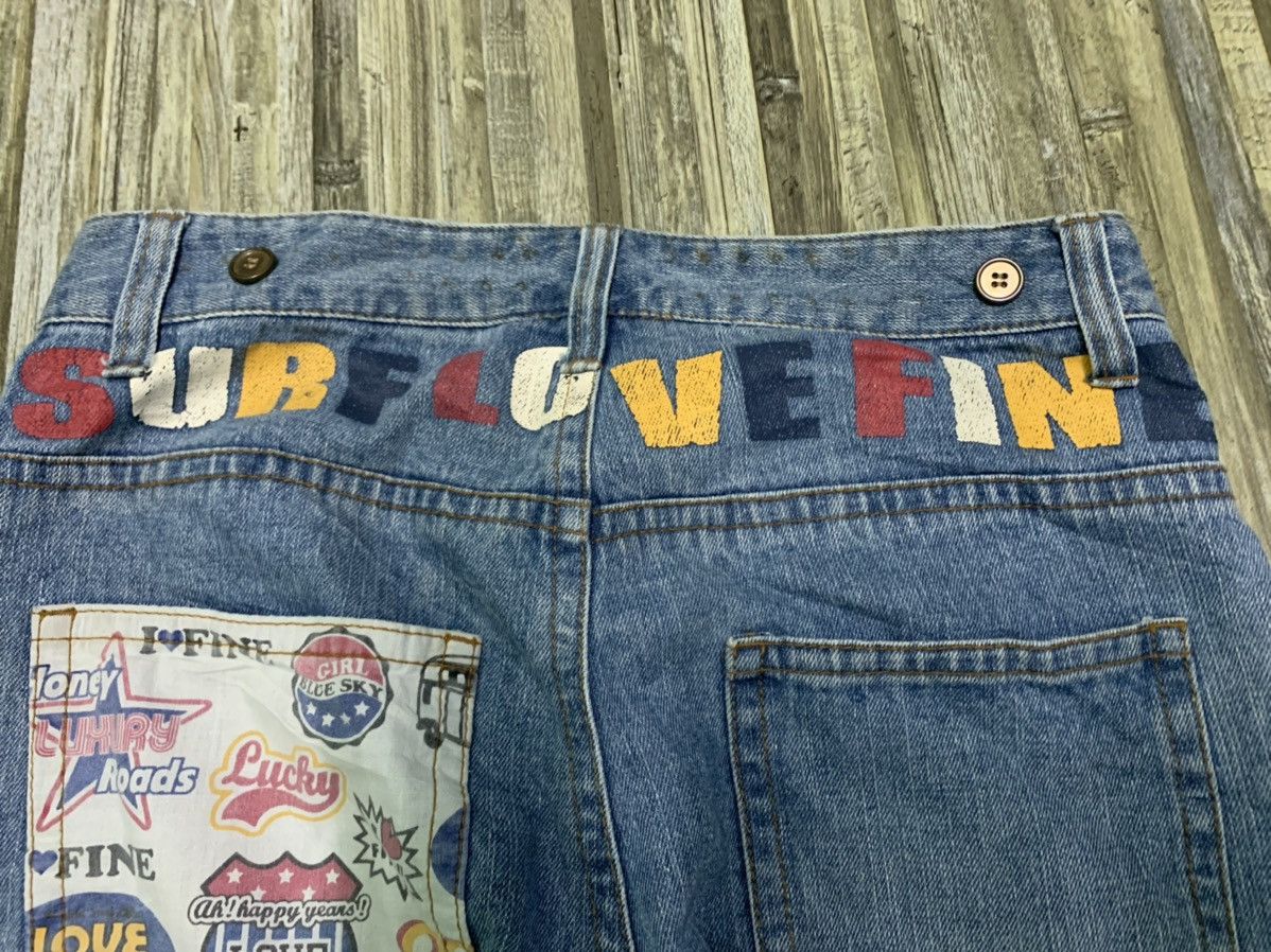 Designer Nice Surf And Love Patchwork Jeans Size US 33 - 15 Thumbnail