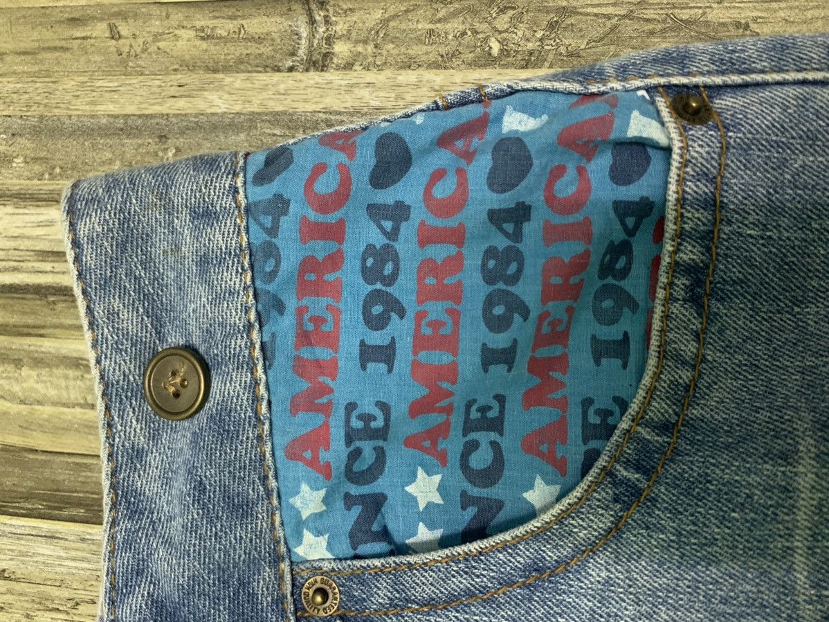 Designer Nice Surf And Love Patchwork Jeans Size US 33 - 7 Thumbnail