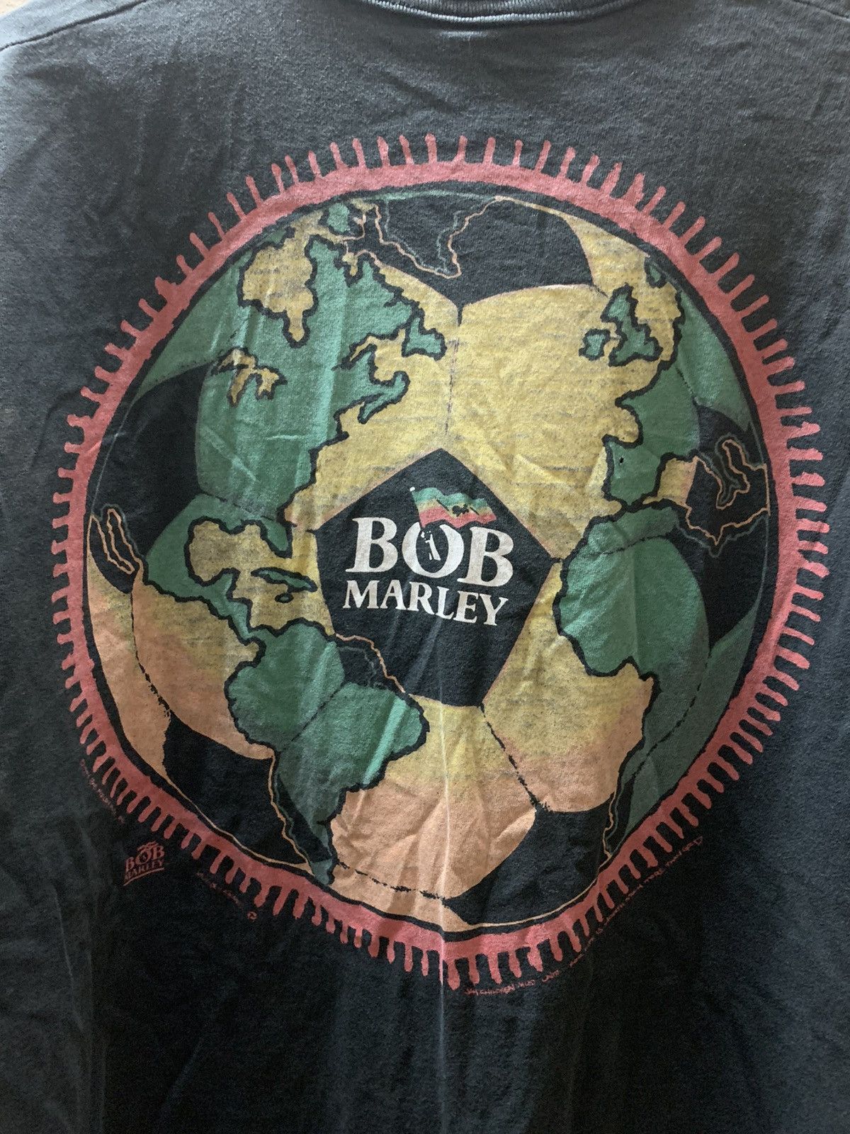 Bob Marley × Liquid Blue × Vintage Vintage 1994 Liquid Blue Bob Marley Soccer Nice Printed Size US XL / EU 56 / 4 - 9 Thumbnail