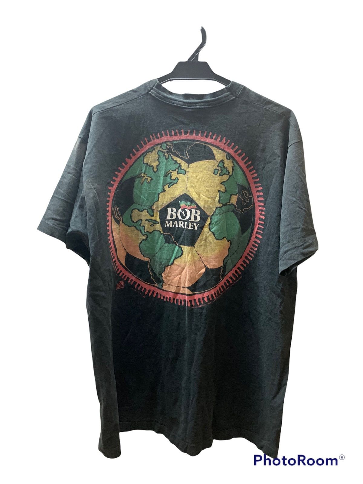 Bob Marley × Liquid Blue × Vintage Vintage 1994 Liquid Blue Bob Marley Soccer Nice Printed Size US XL / EU 56 / 4 - 2 Thumbnail