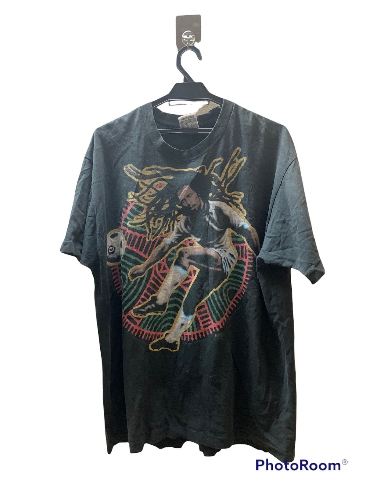 Bob Marley × Liquid Blue × Vintage Vintage 1994 Liquid Blue Bob Marley Soccer Nice Printed Size US XL / EU 56 / 4 - 1 Thumbnail